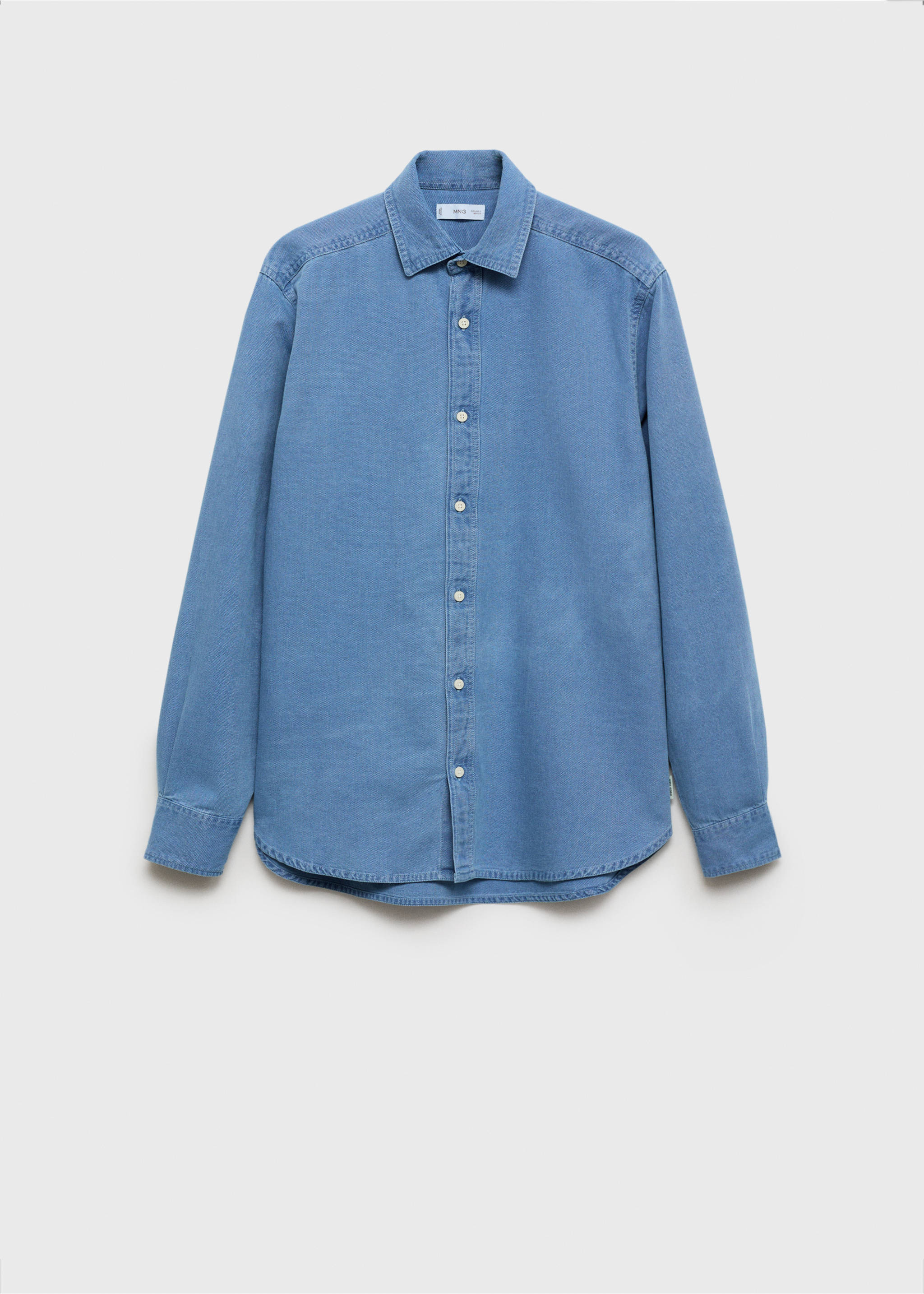 Camisa slim fit algodón - Artículo sin modelo, Azul. Ref: 77046352-00.