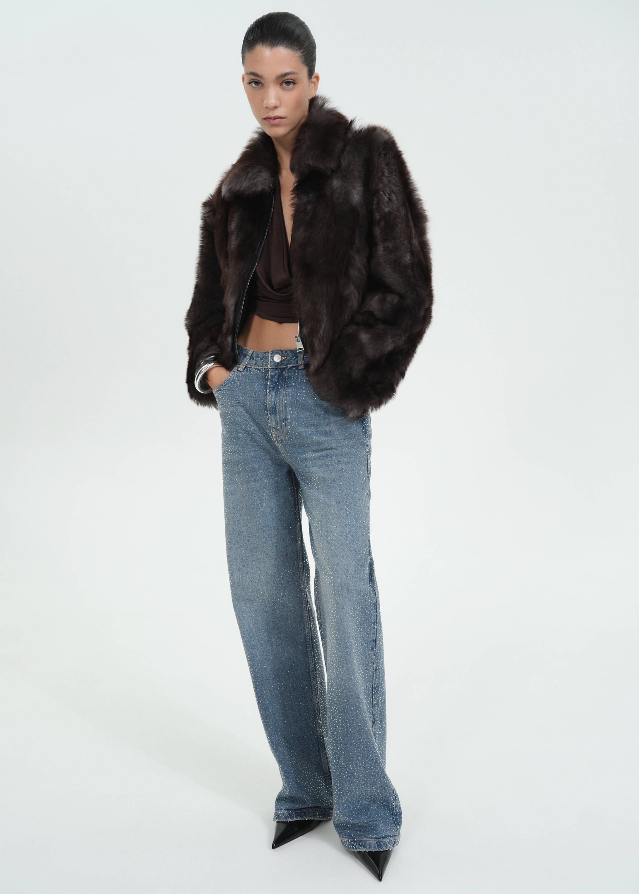 Raka jeans strass - Allmän bild