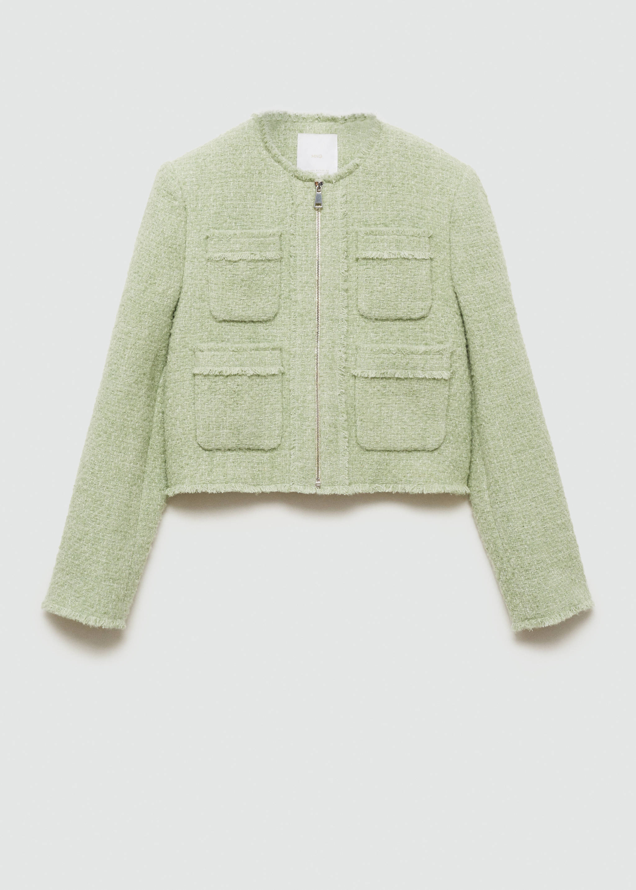 Chaqueta tweed cremallera - Artículo sin modelo
