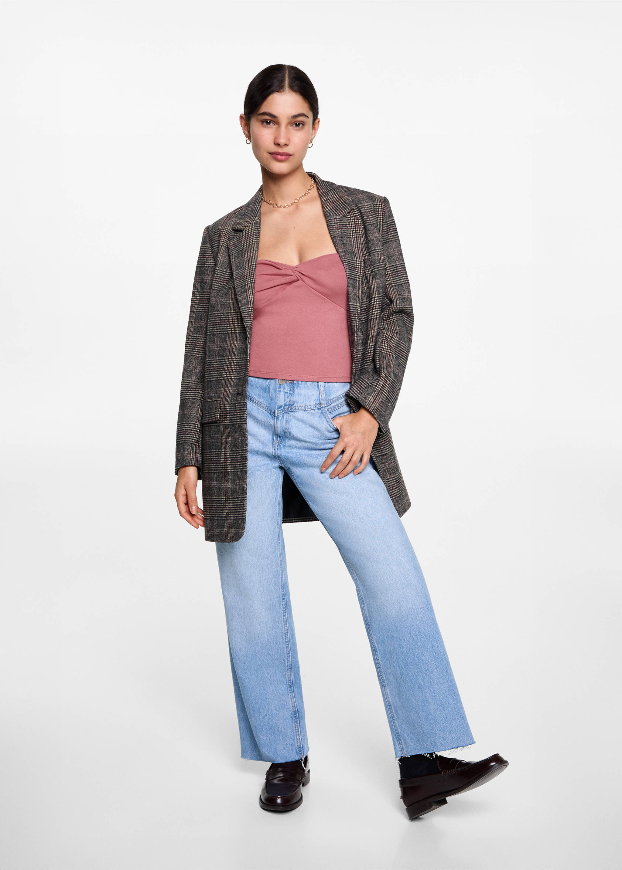 Top crop nudo - Plano general, Rosa pastel. Ref: 77046359-00.