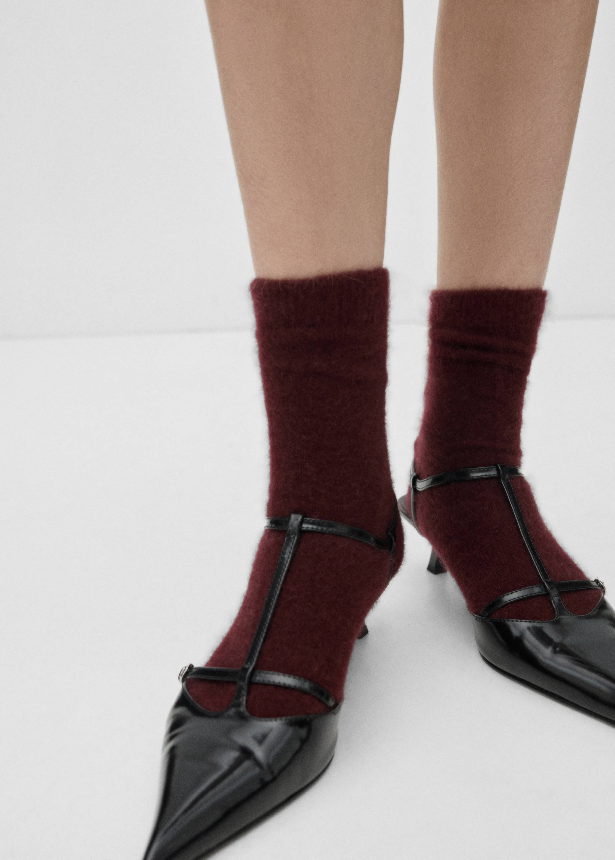 Cashmere knitted socks - General plane