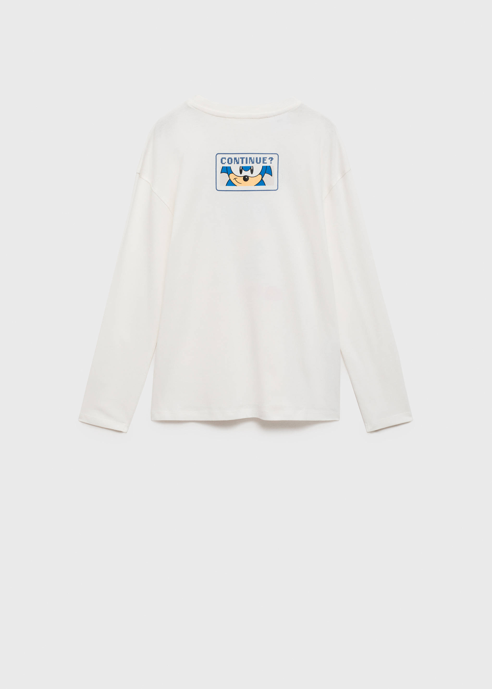 Sonic figurás póló - A cikk hátulja