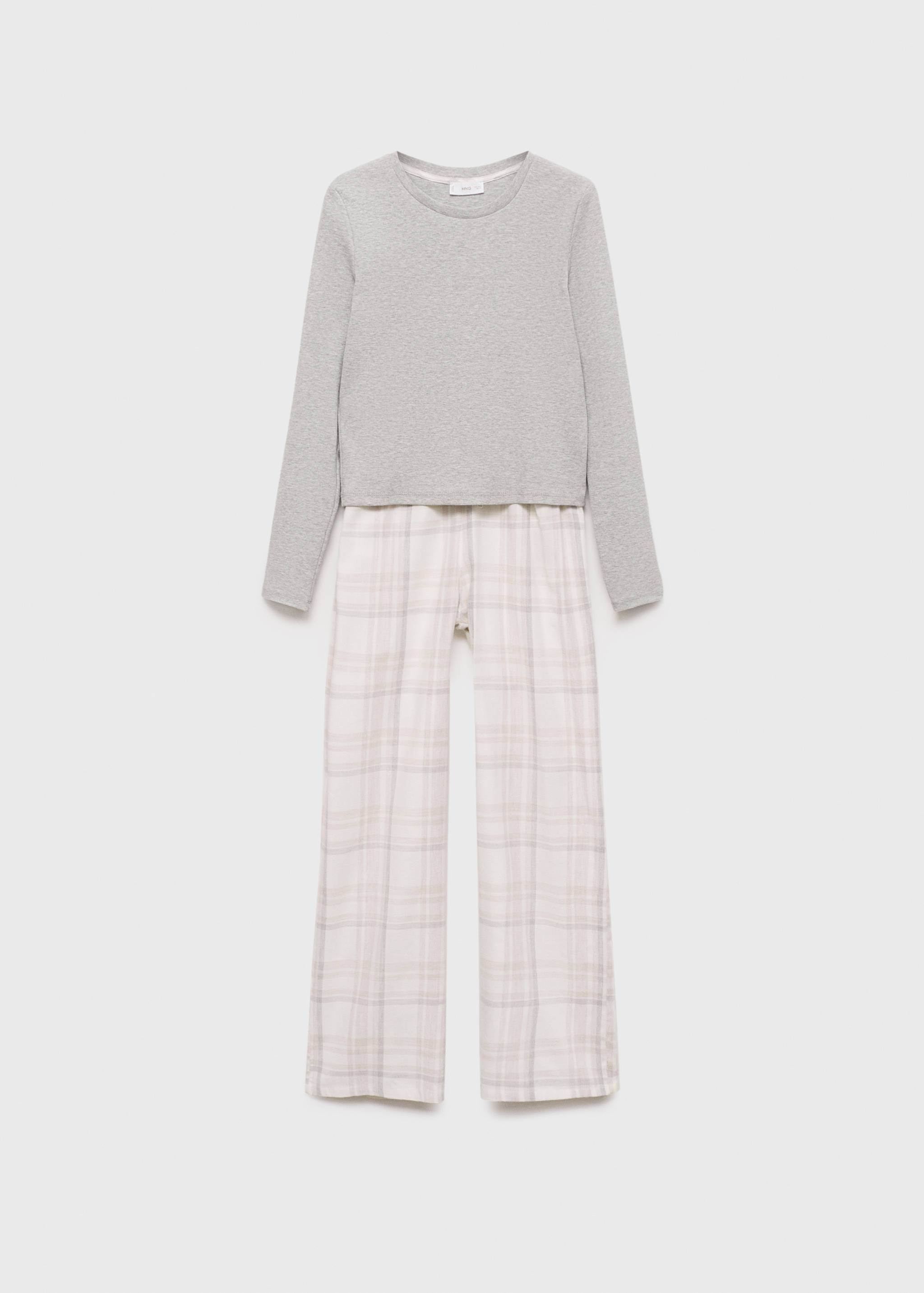 Checked cotton pyjamas - Article without model