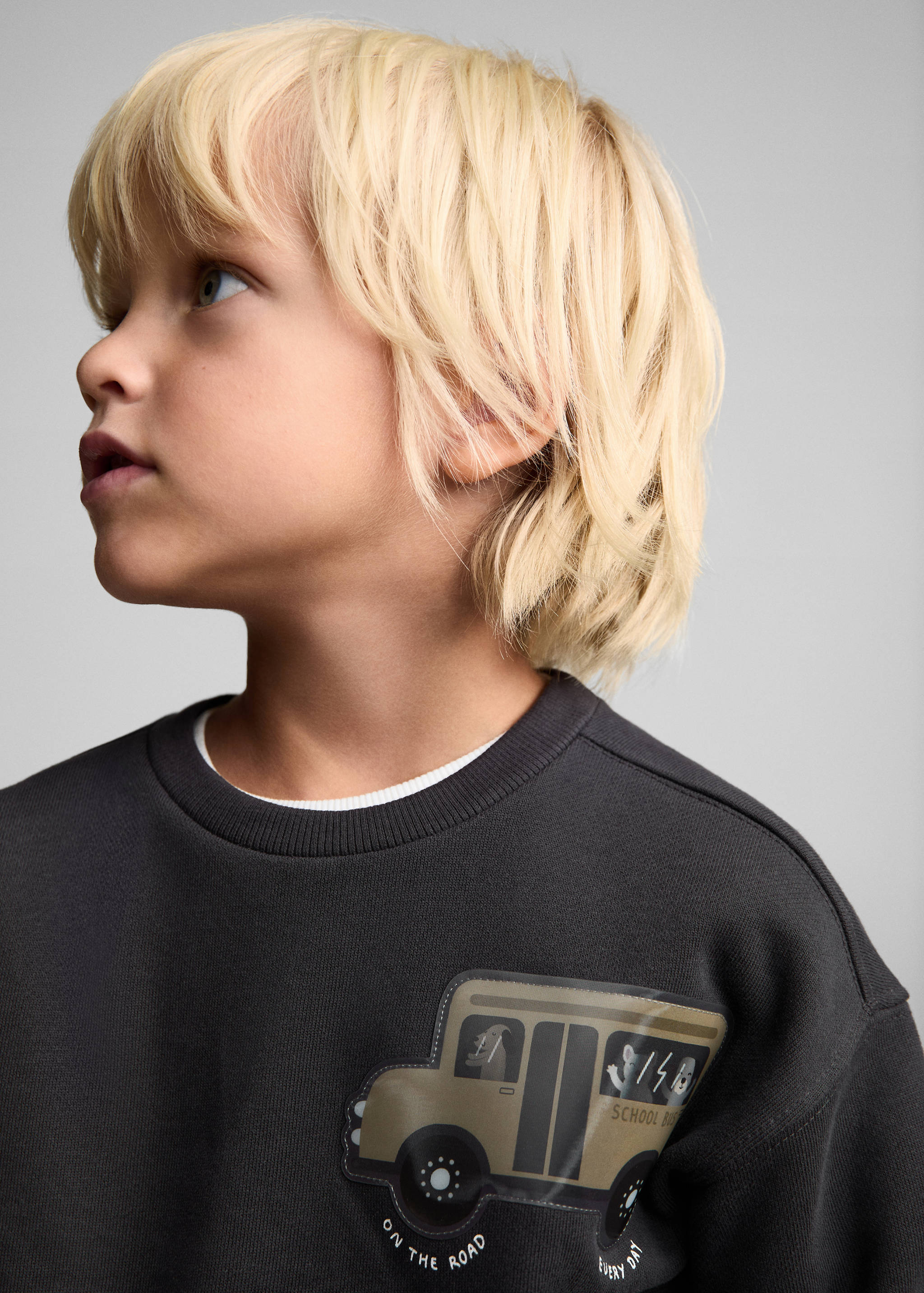 Sweat-shirt coton imprimé - Détail de l'article 1