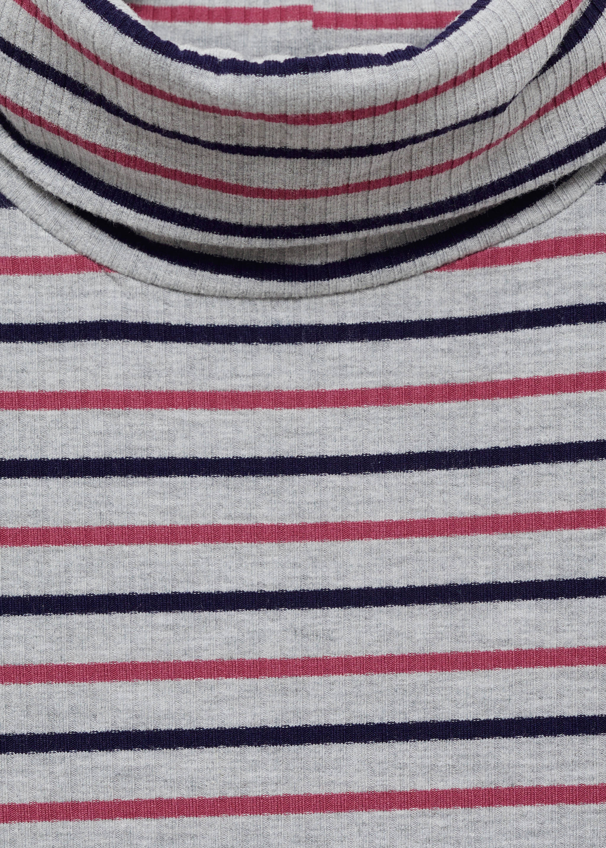 Vestido cuello vuelto rayas - Detalle del artículo 8