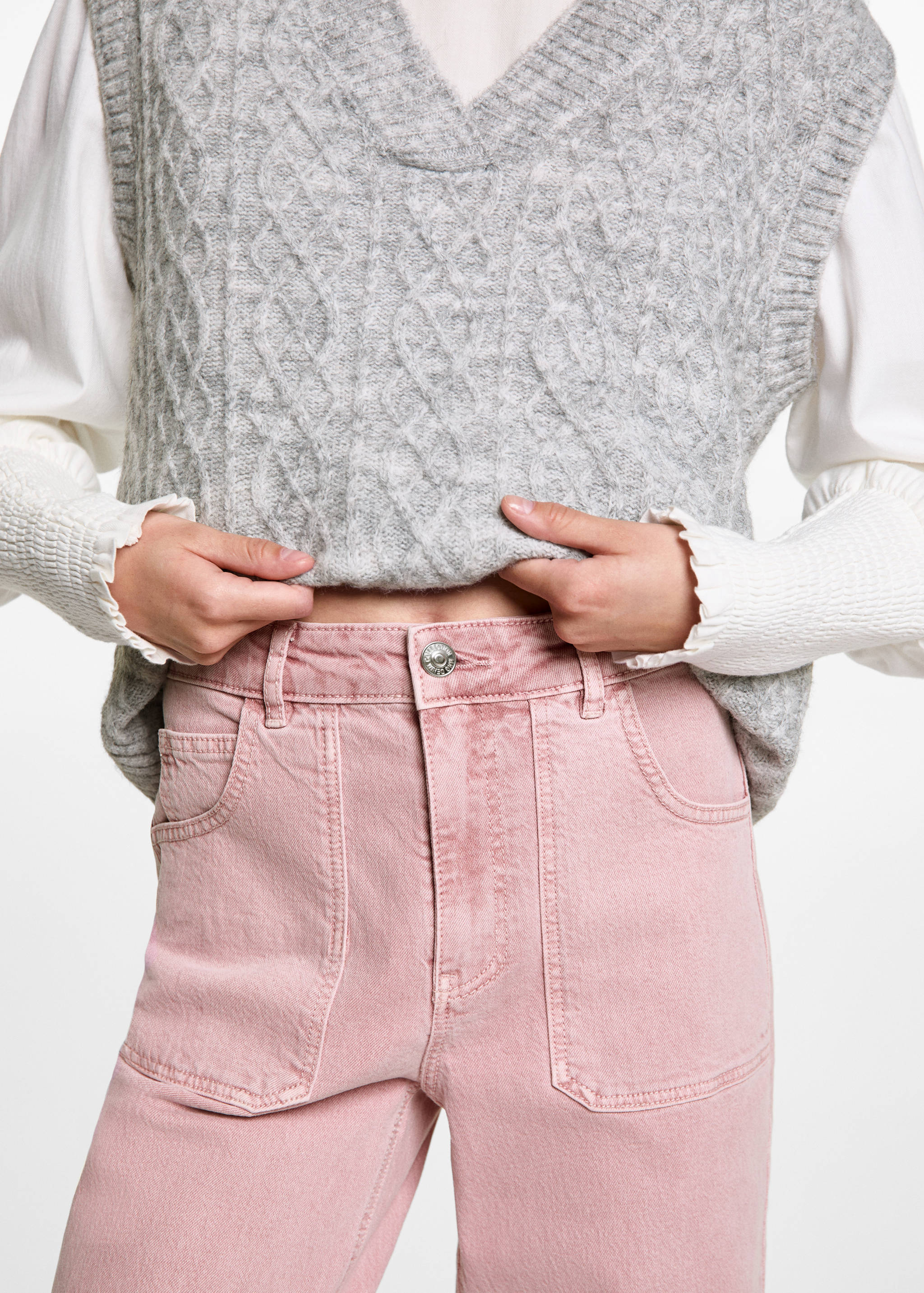 Pantalón recto bolsillos - Detalle del artículo 6