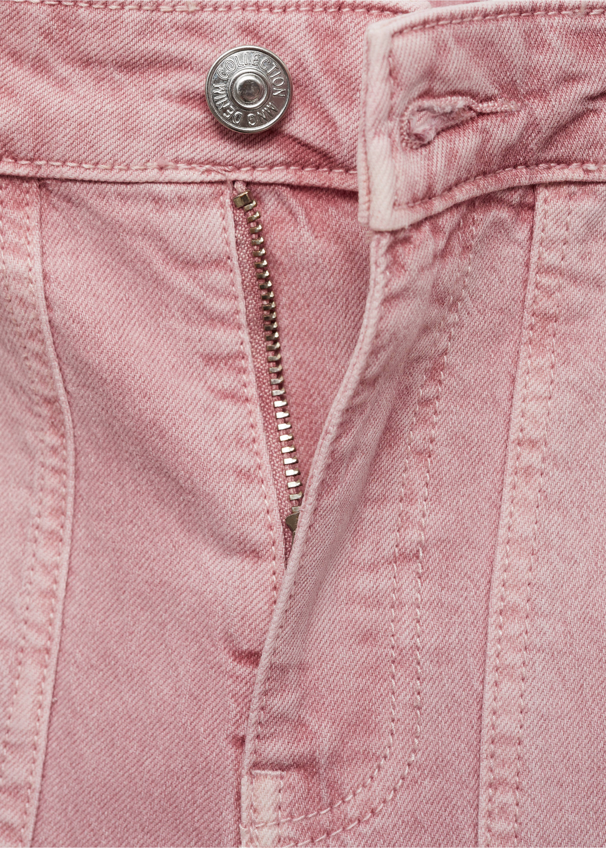 Egyenes szabású, zsebes nadrág - A termék adatai 8, Halvány rózsaszín. Ref: 77046741-00.
