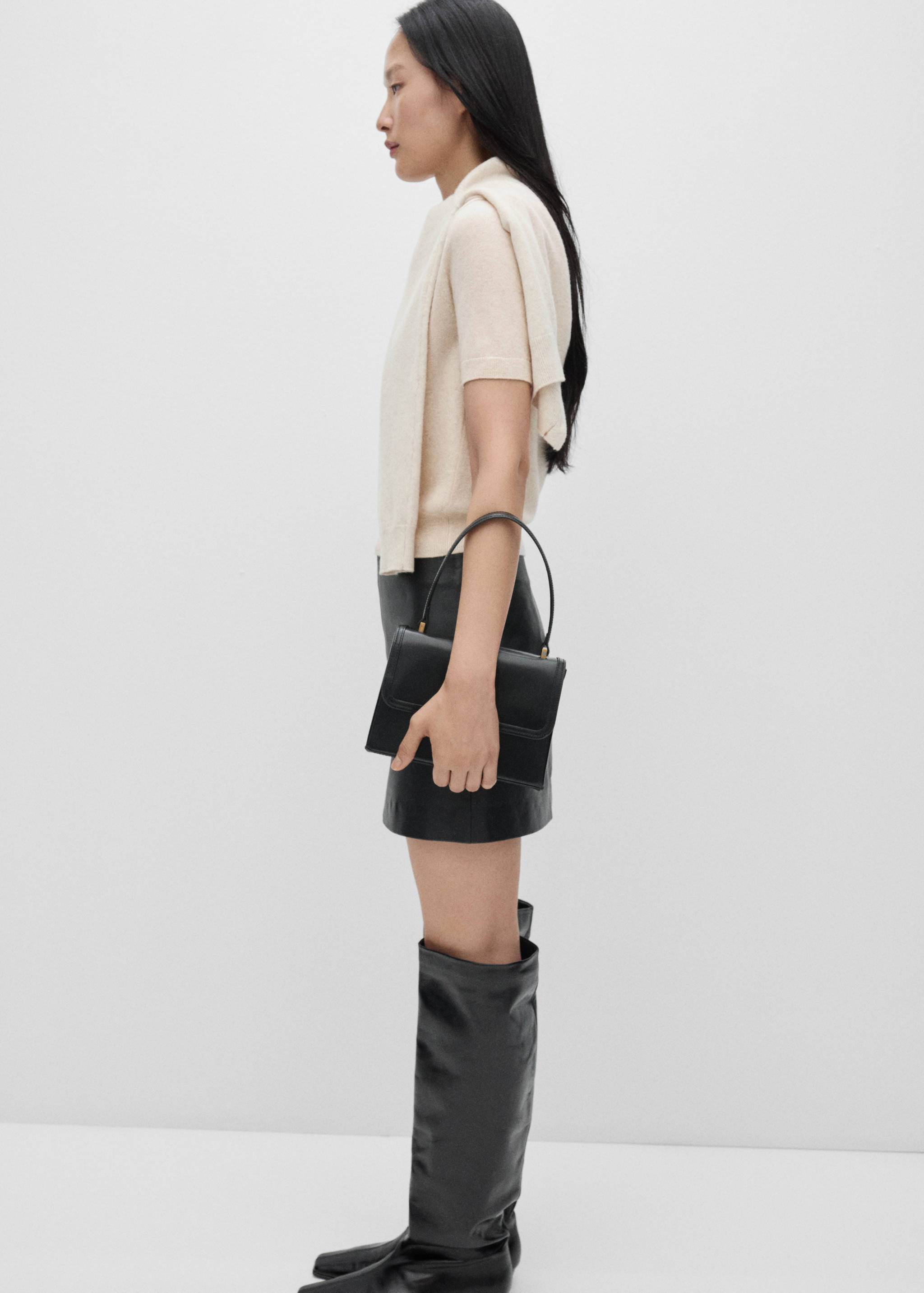 Pull-over laine manches courtes - Plan général