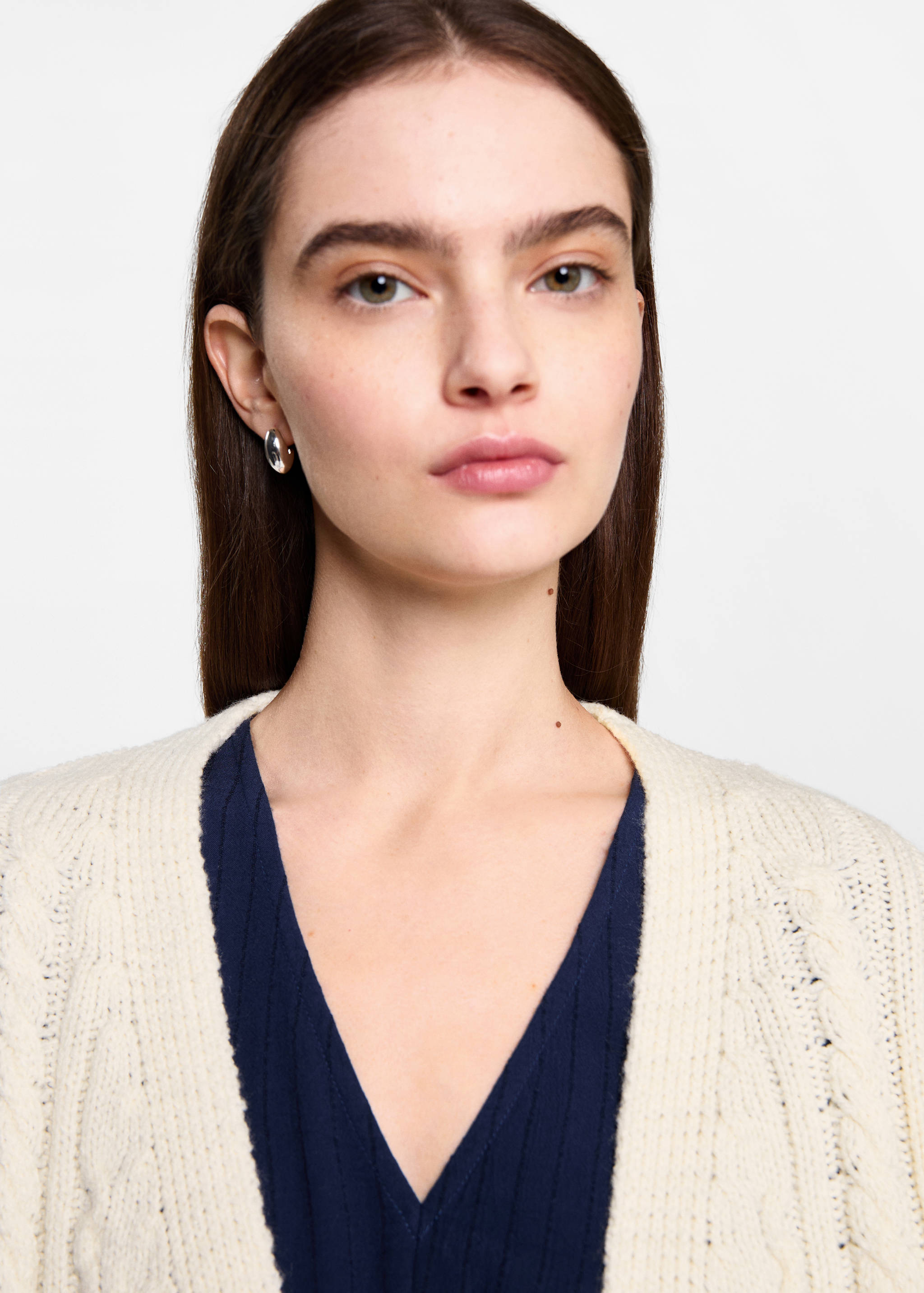 Càrdigan punt trenat serrells - Detall de l'article 1