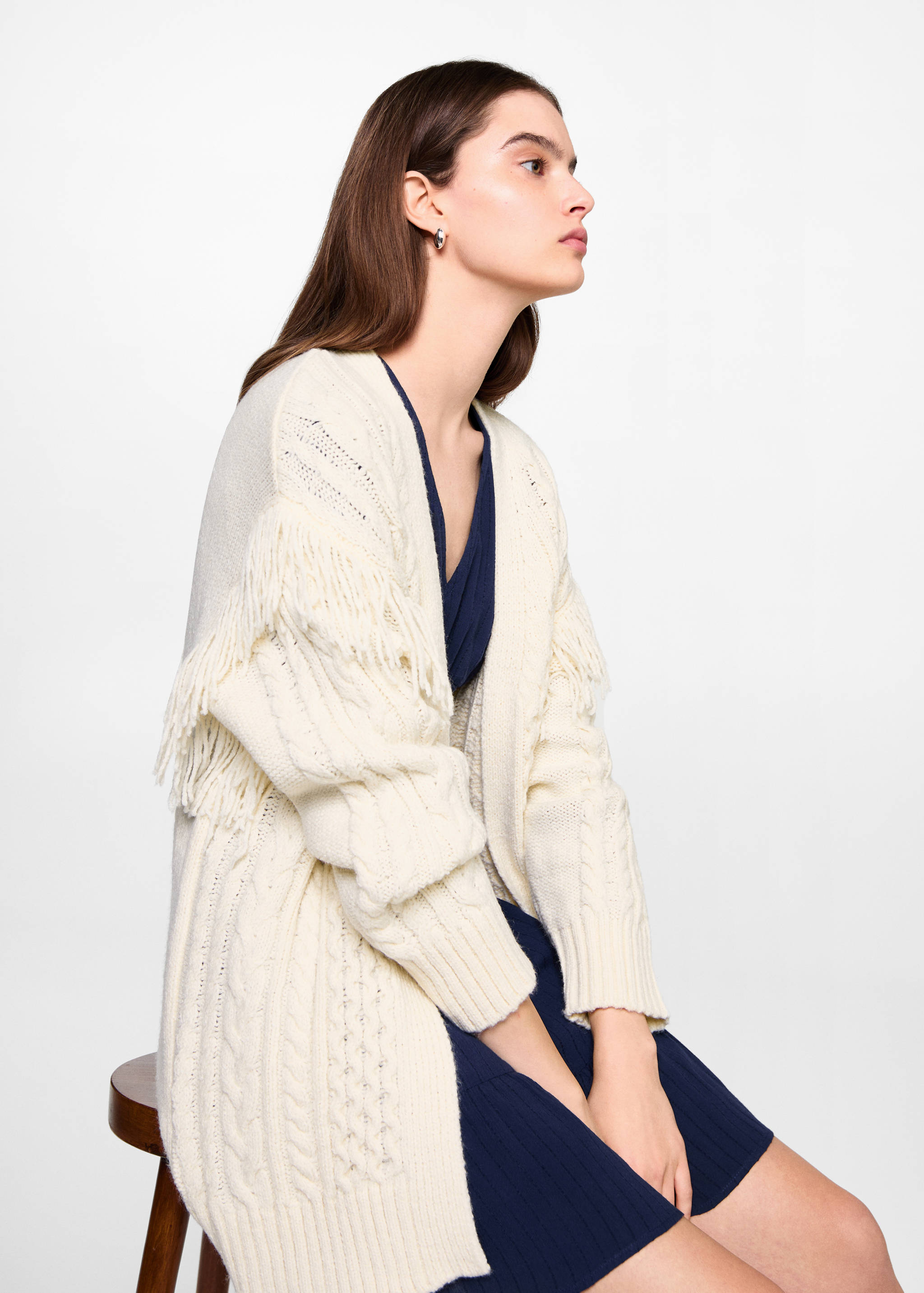 Càrdigan punt trenat serrells - Detall de l'article 2