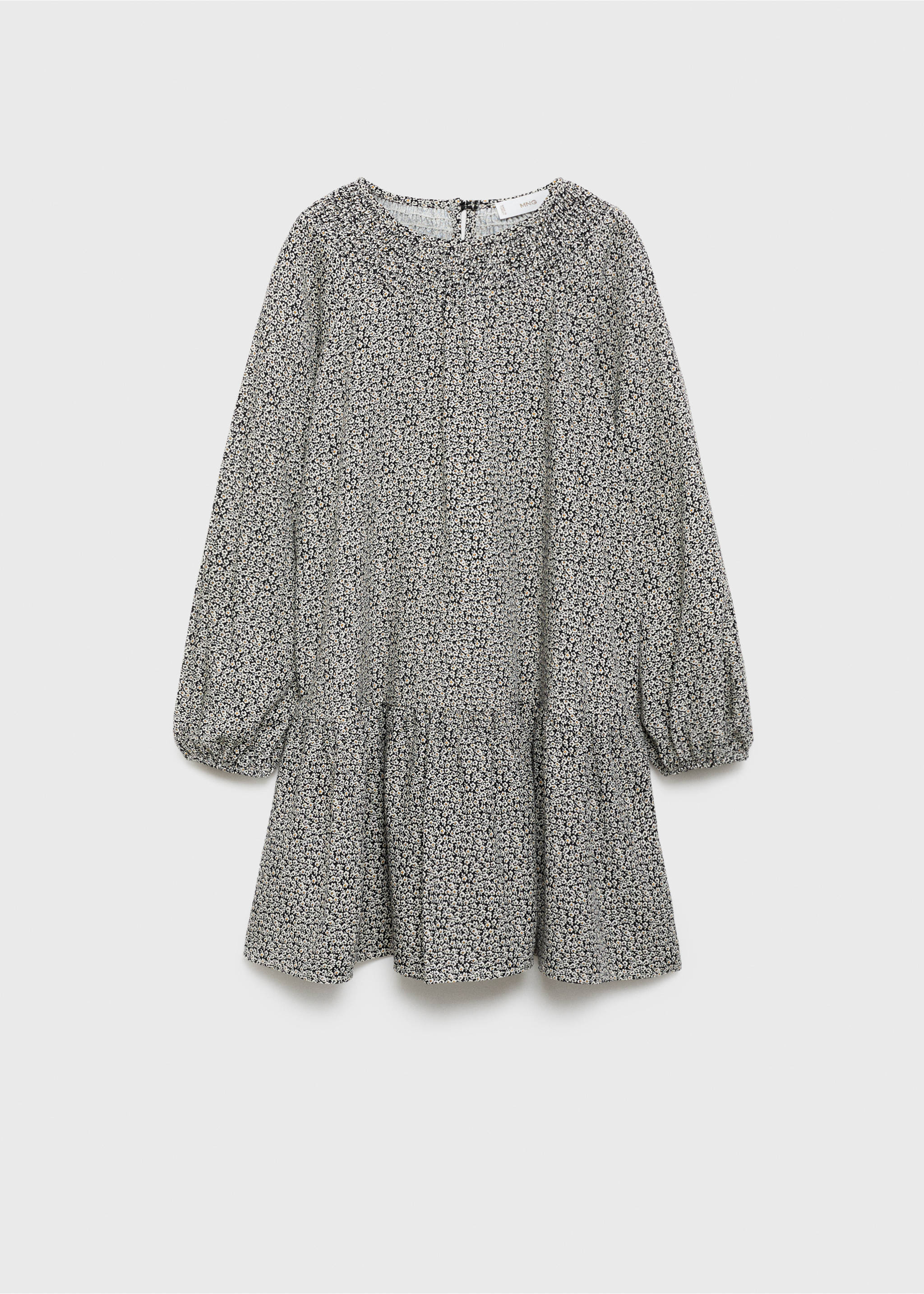 Floral print dress - Article without model, Black. Ref: 77046752-00.