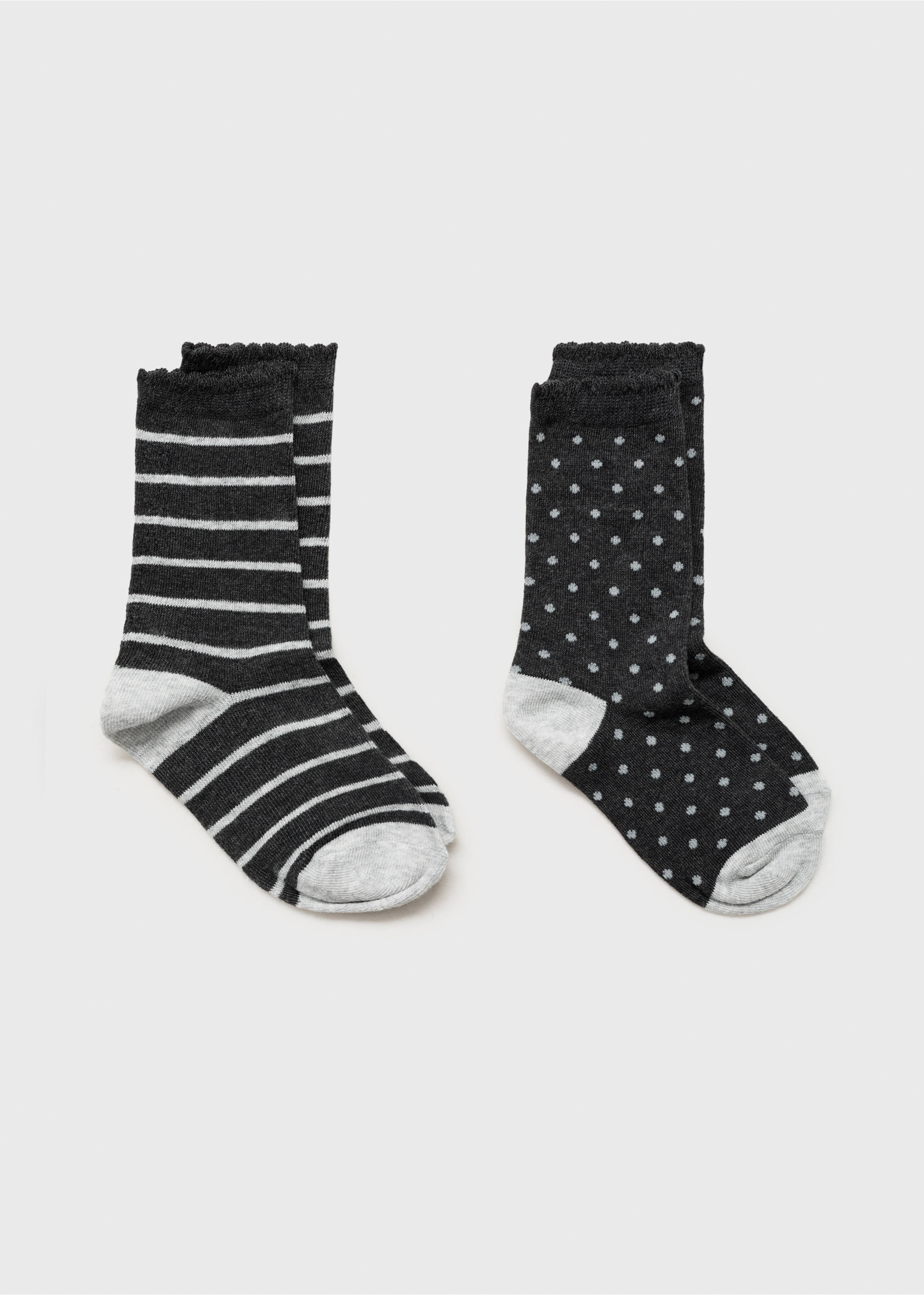 2 pack mixed socks - Article without model, Charcoal. Ref: 77046755-00.