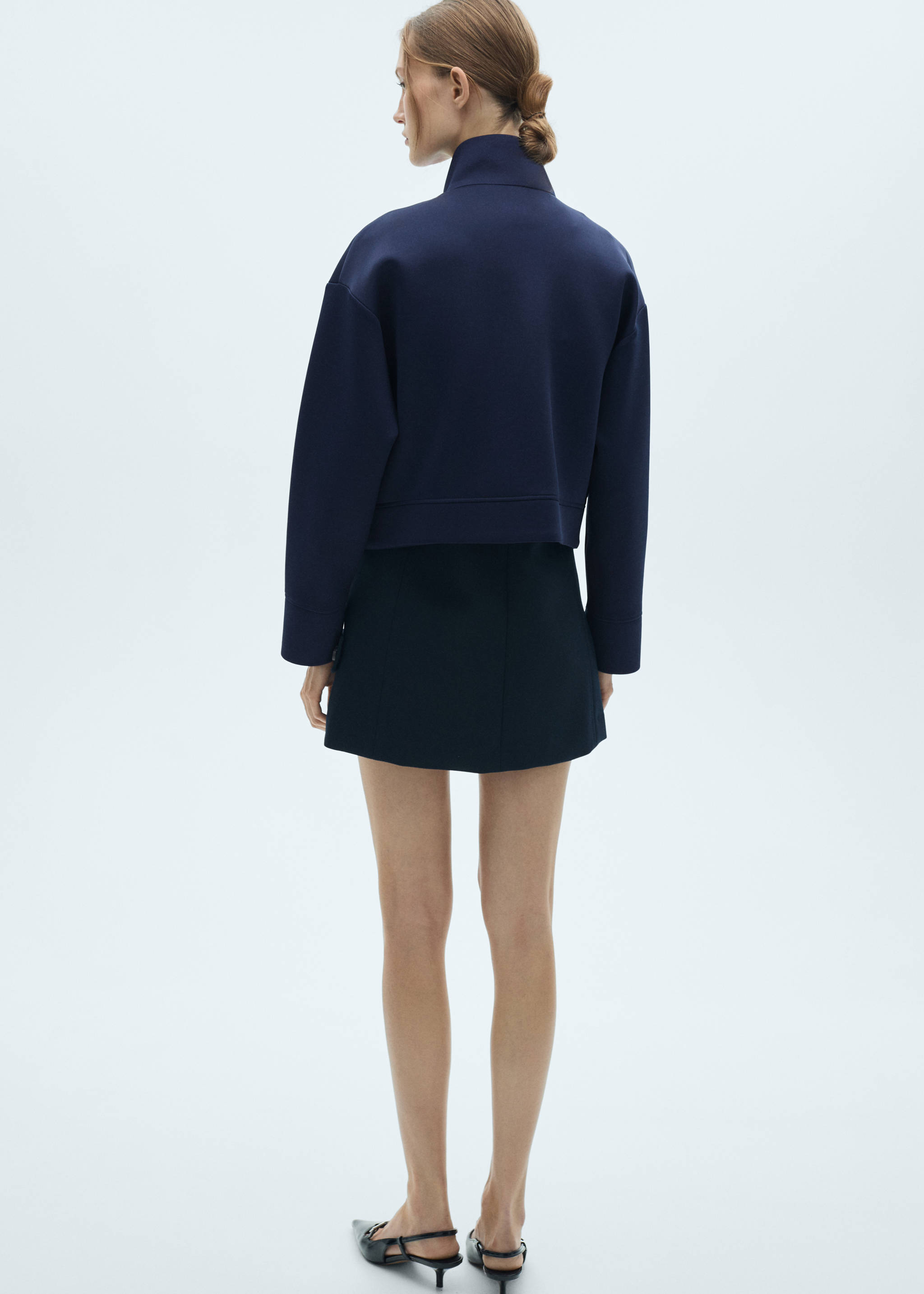 Cropped bomber jacket - Reverse of the article