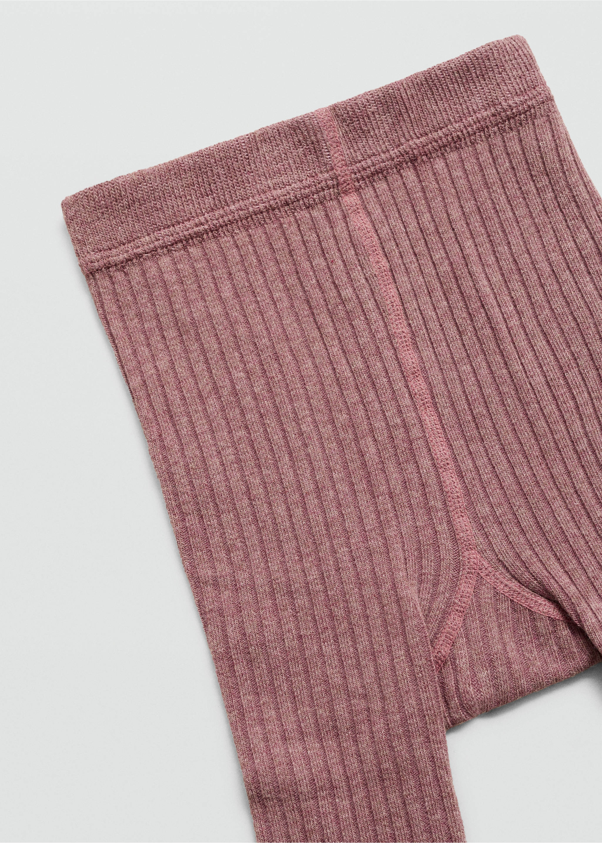 Gerippte Kinderstrumpfhose - Detail des Artikels 1, Bordeaux. Ref: 77046760-00.