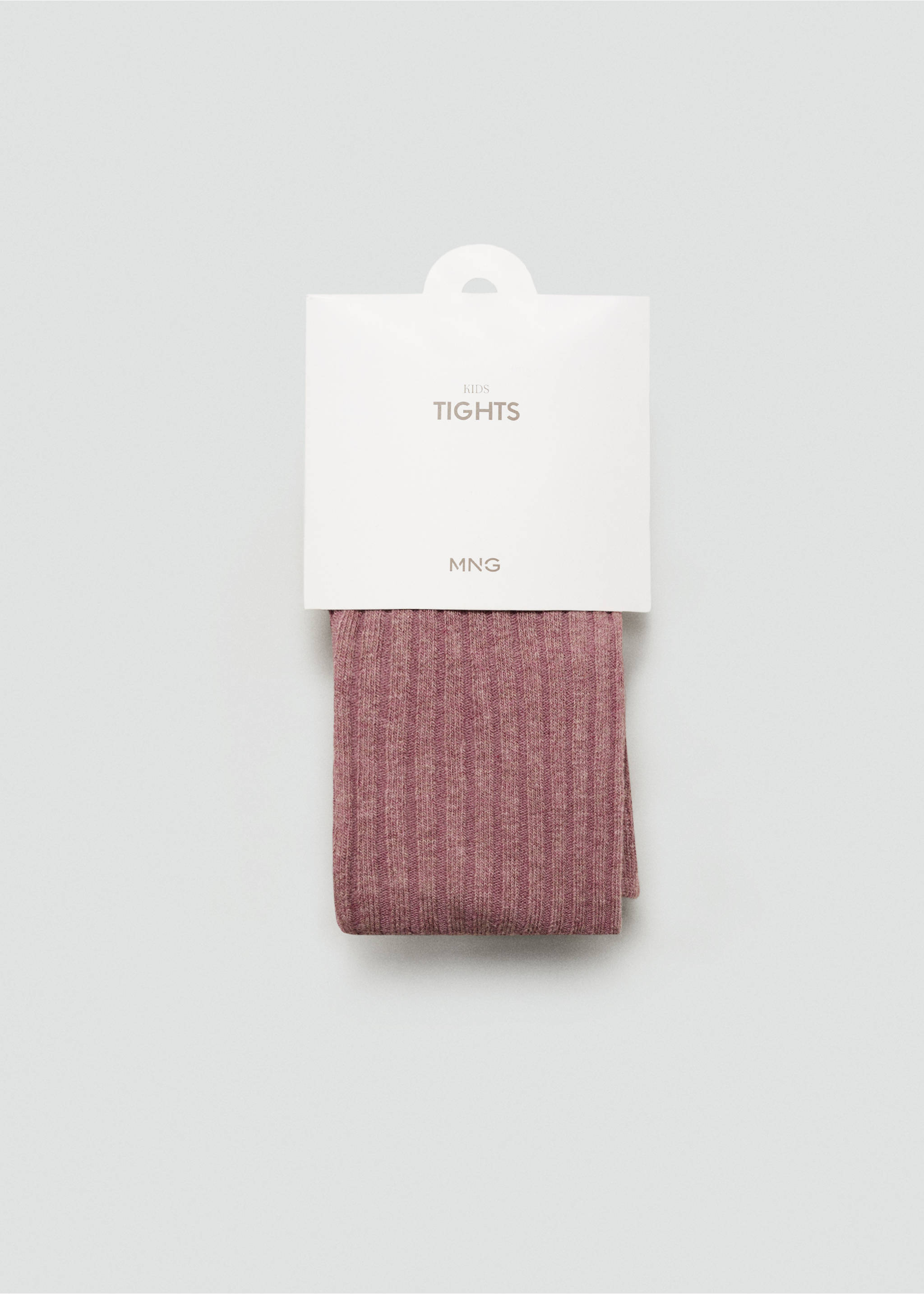 Gerippte Kinderstrumpfhose - Detail des Artikels 2, Bordeaux. Ref: 77046760-00.