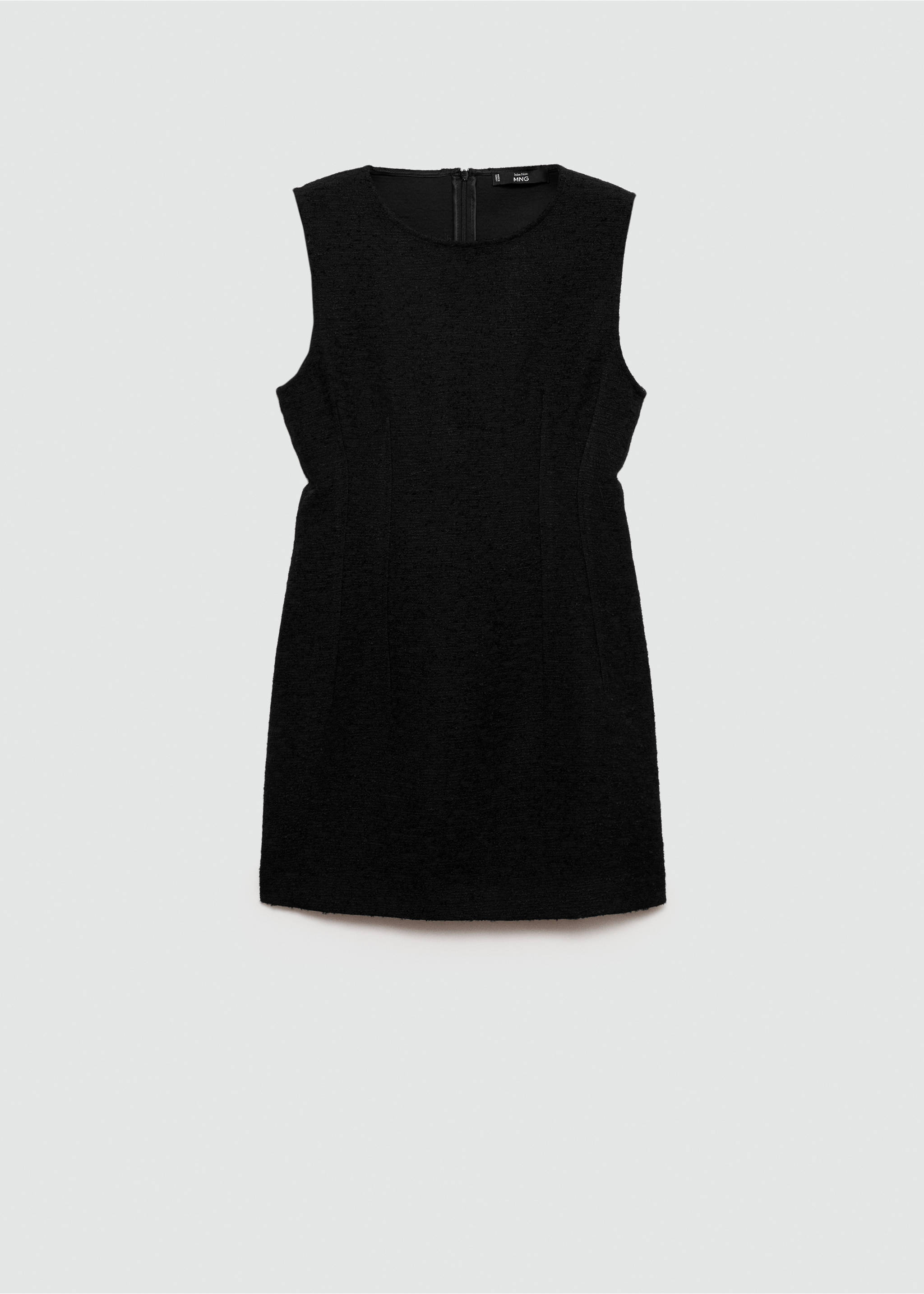 Tailored short dress - Article without model, Black. Ref: 77046761-00.