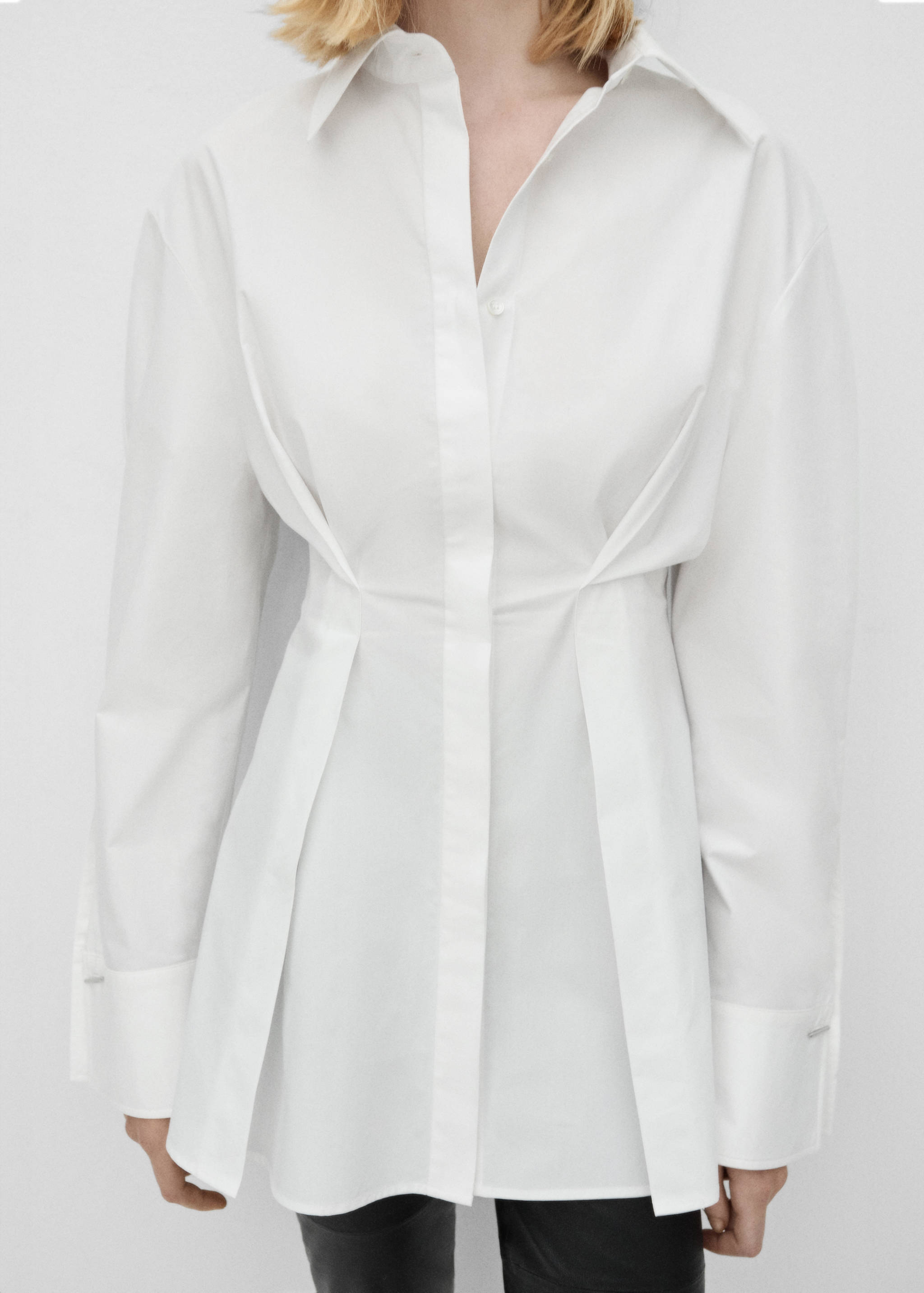 100% cotton pleated shirt - Medium plane