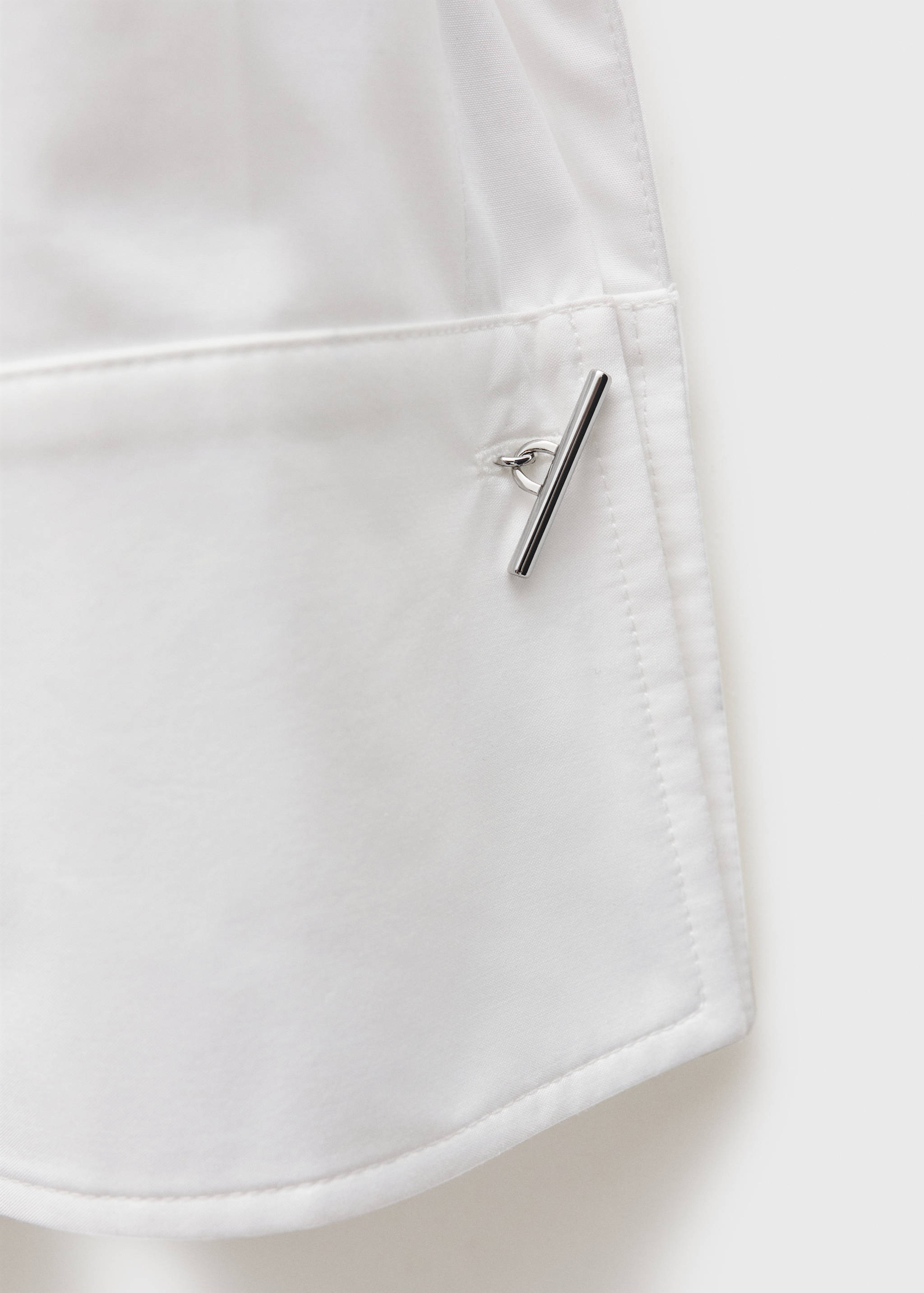 100% cotton pleated shirt - Details of the article 0