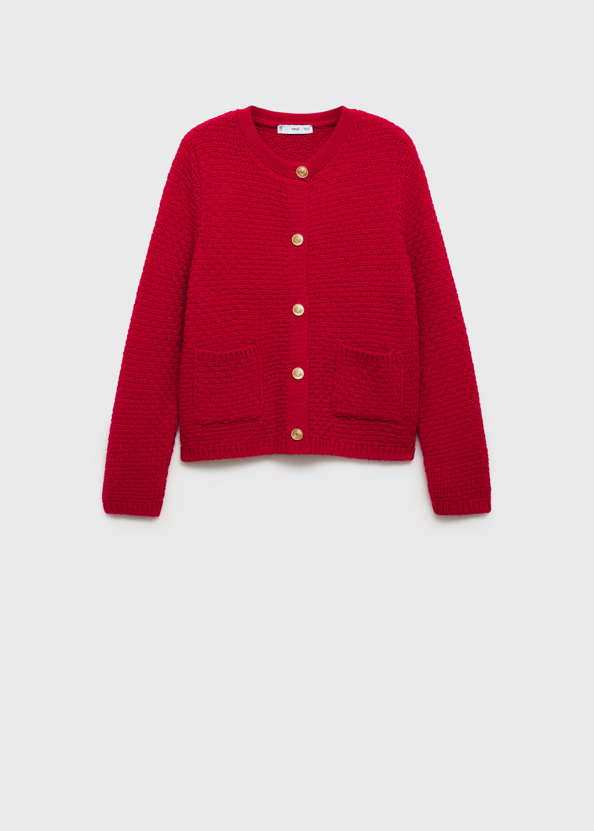 Button knit cardigan - Article without model