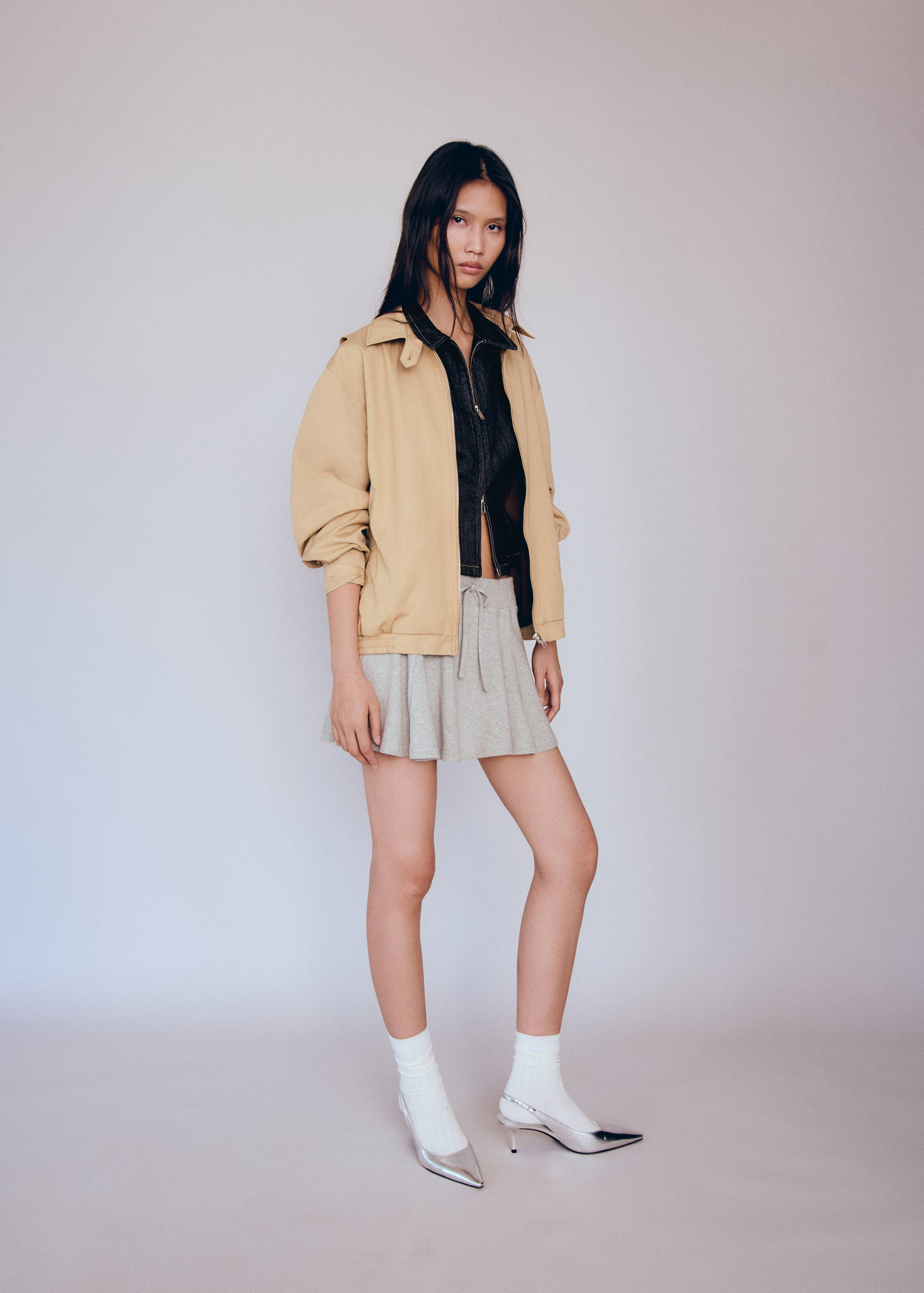 Jaqueta bomber oversize - Pla general