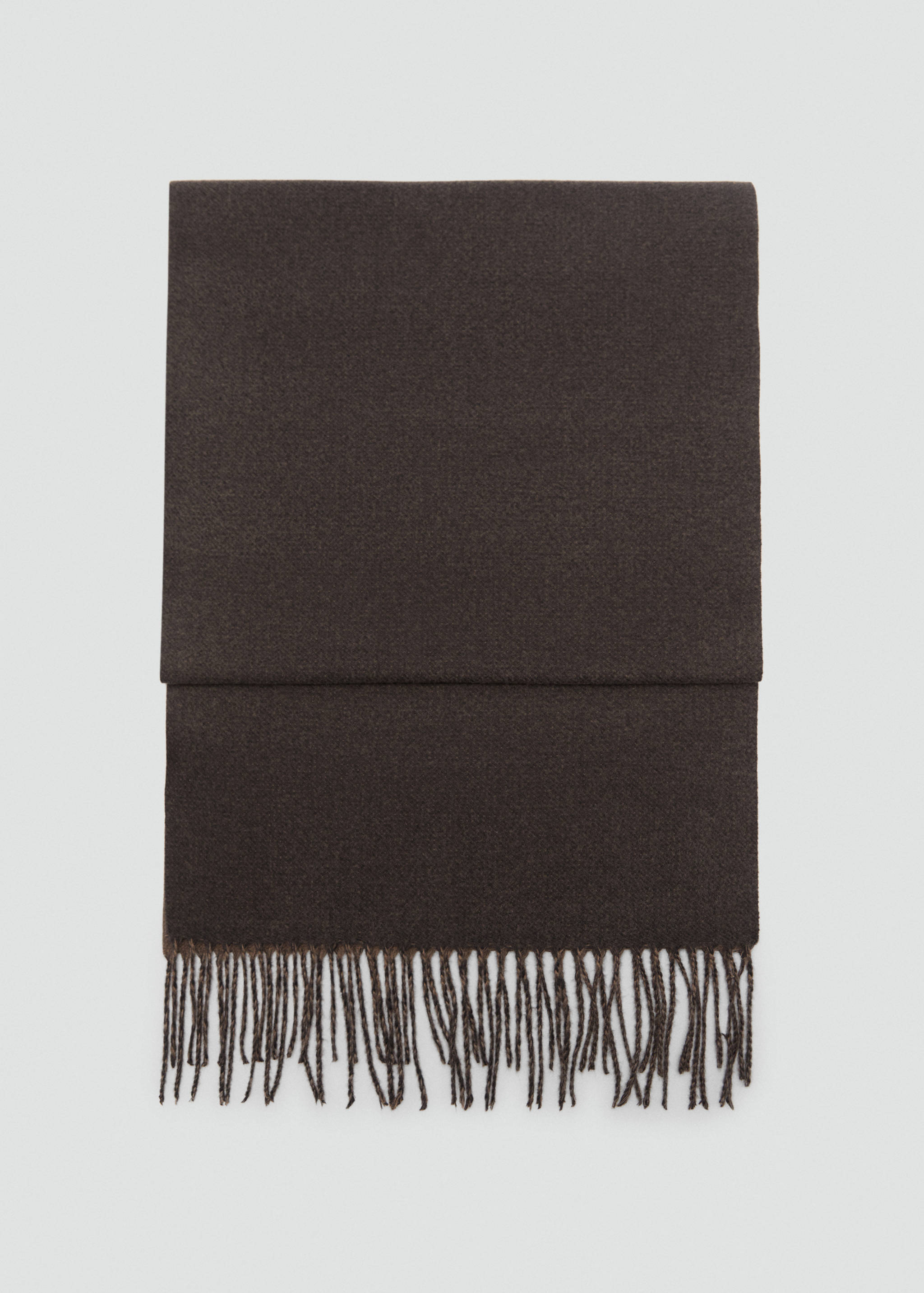 Tweekleurige sjaal met franjes - Artikel zonder model