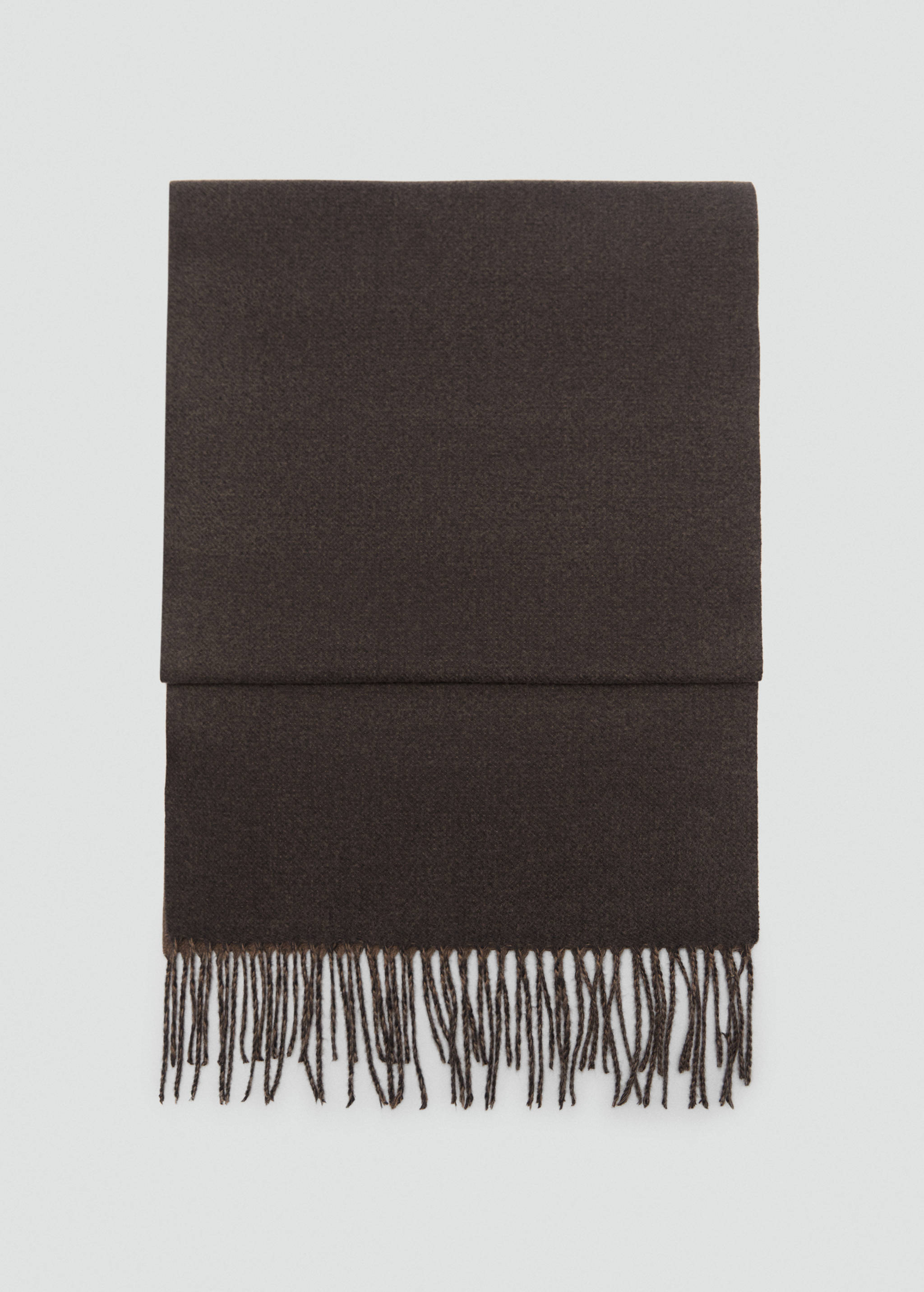 Two-tone fringed scarf - Article without model