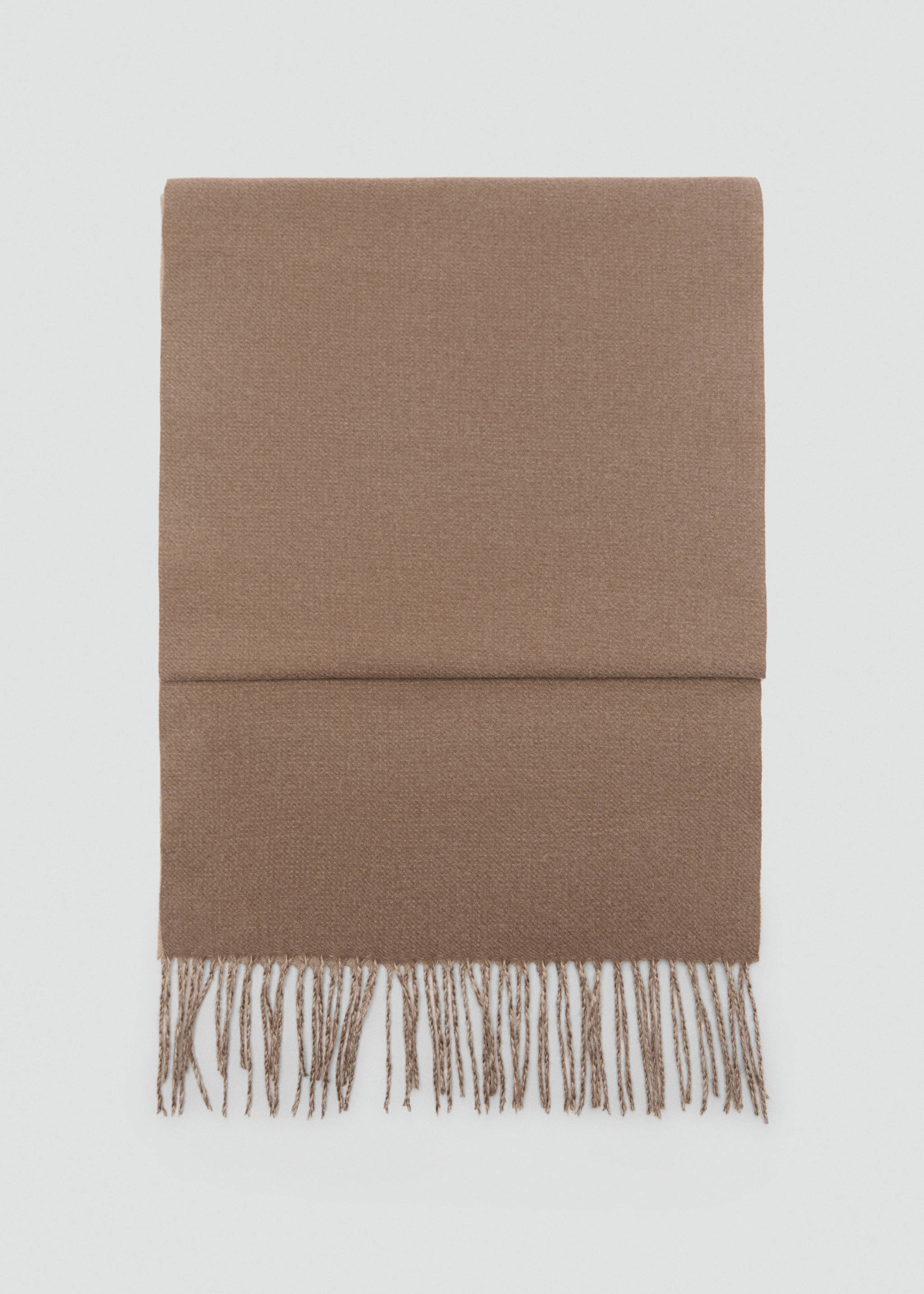 Two-tone fringed scarf - Article without model