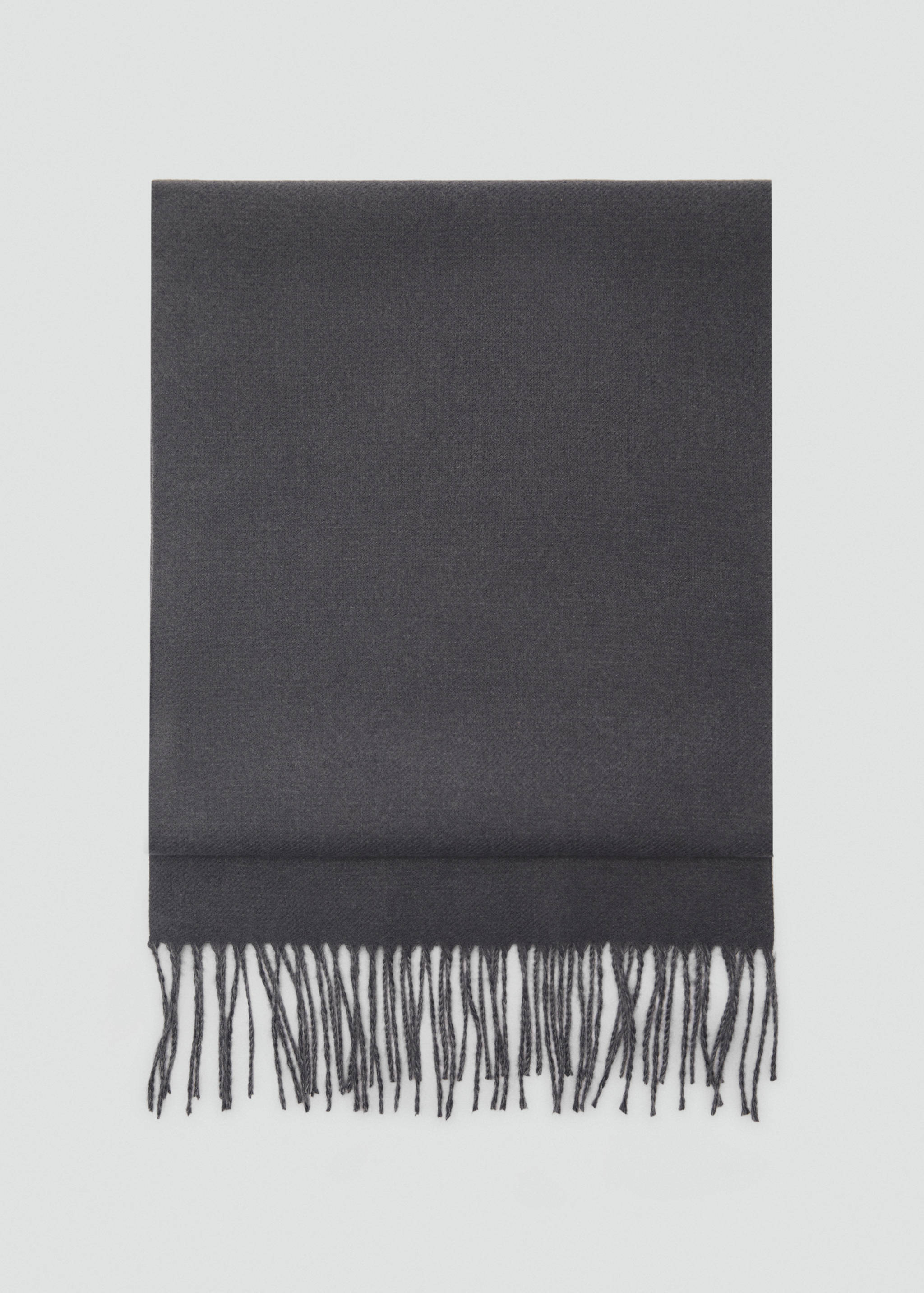 Two-tone fringed scarf - Article without model