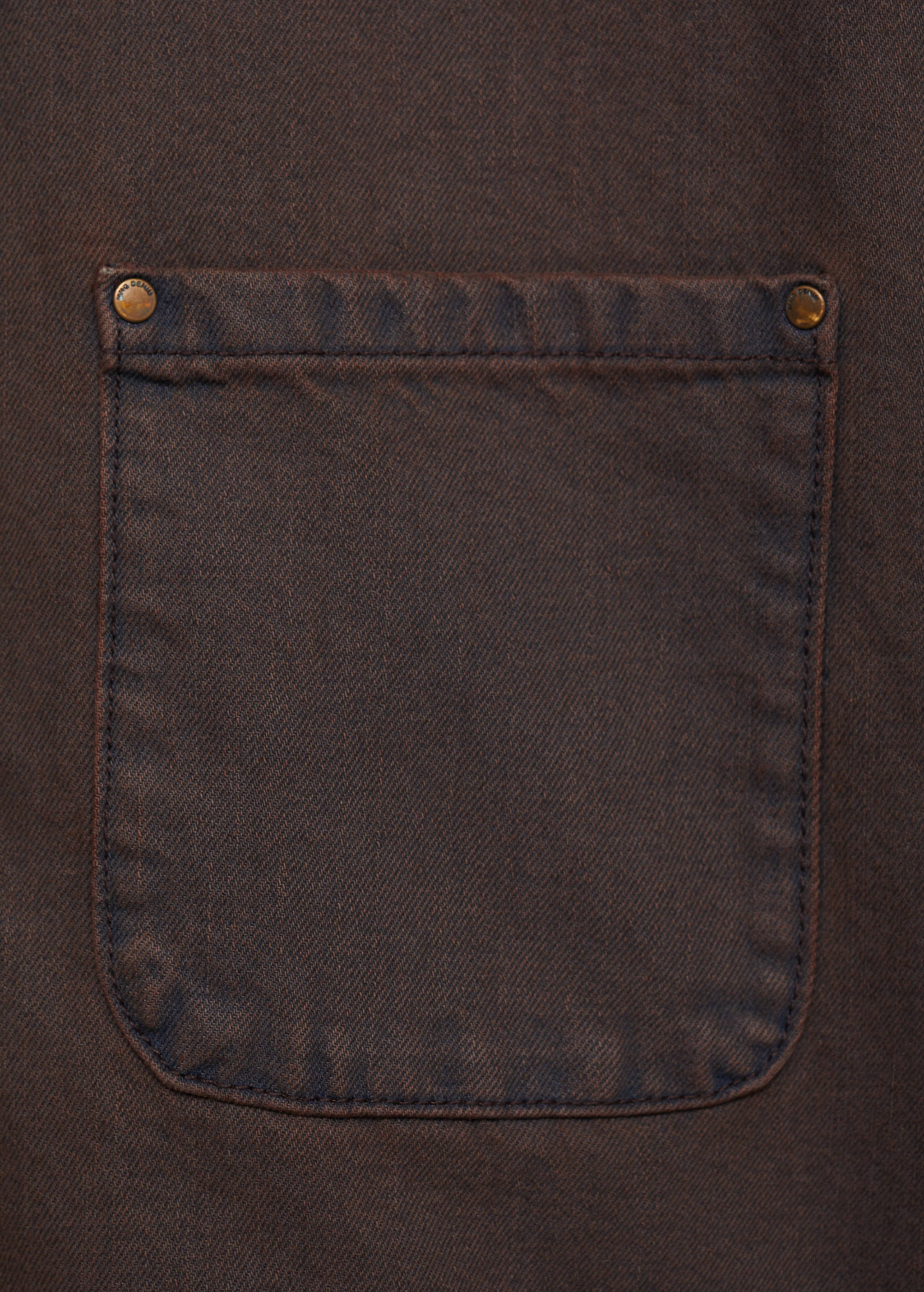 Džínová parka s kontrastním límcem - Detail zboží 0