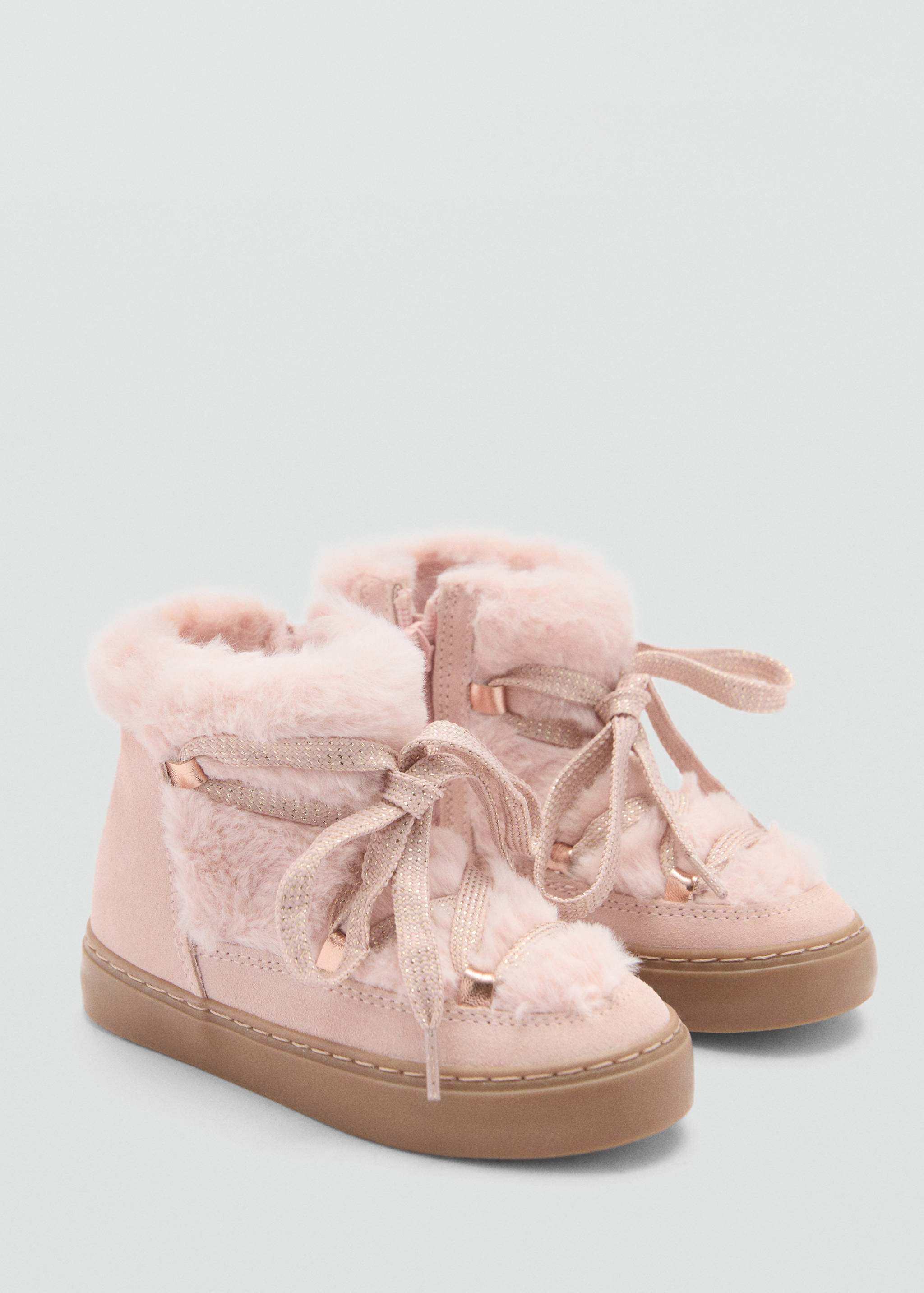 Hair lace ankle boots - Medium plane