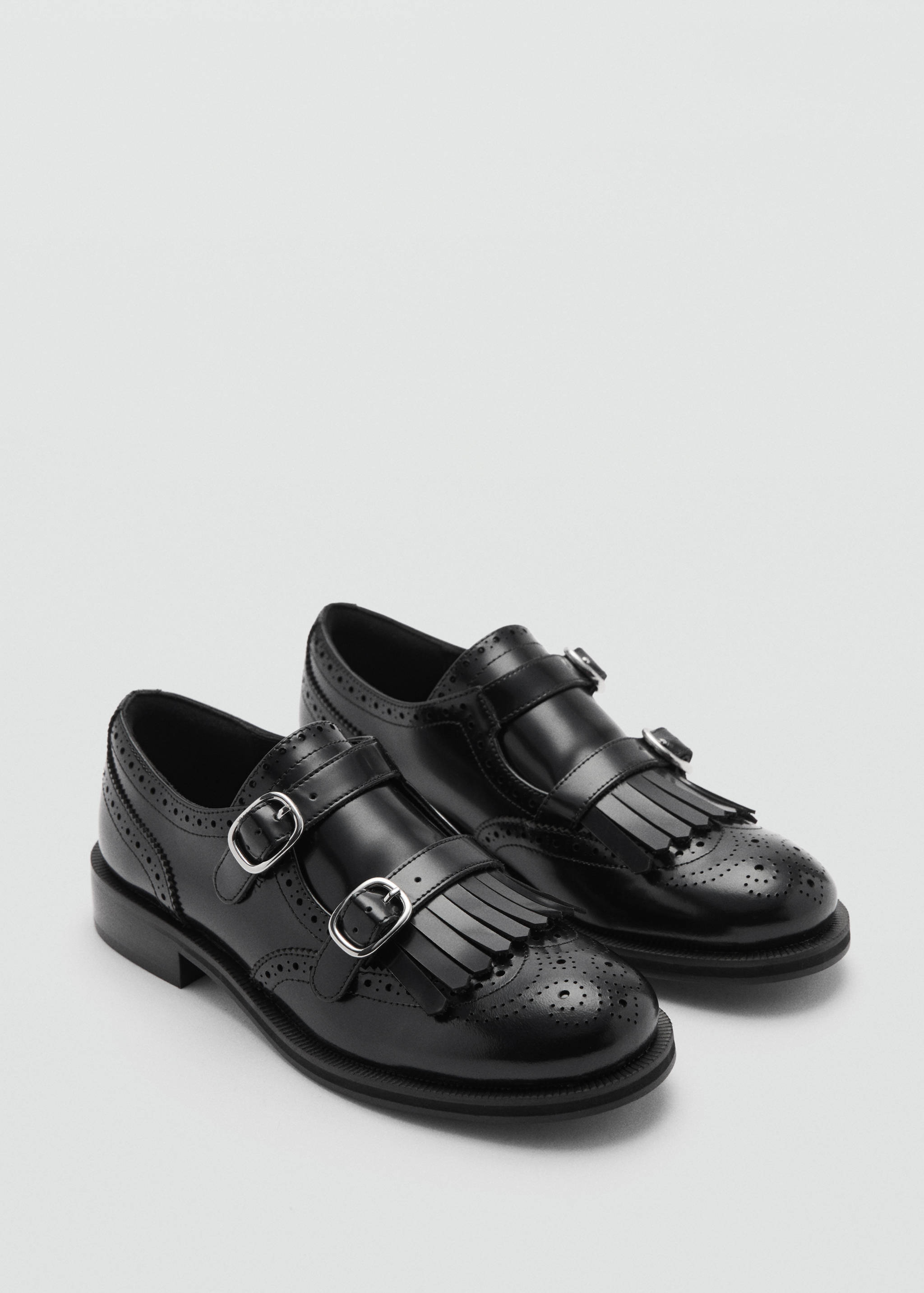 Leather loafers with metallic detail - Medium plane