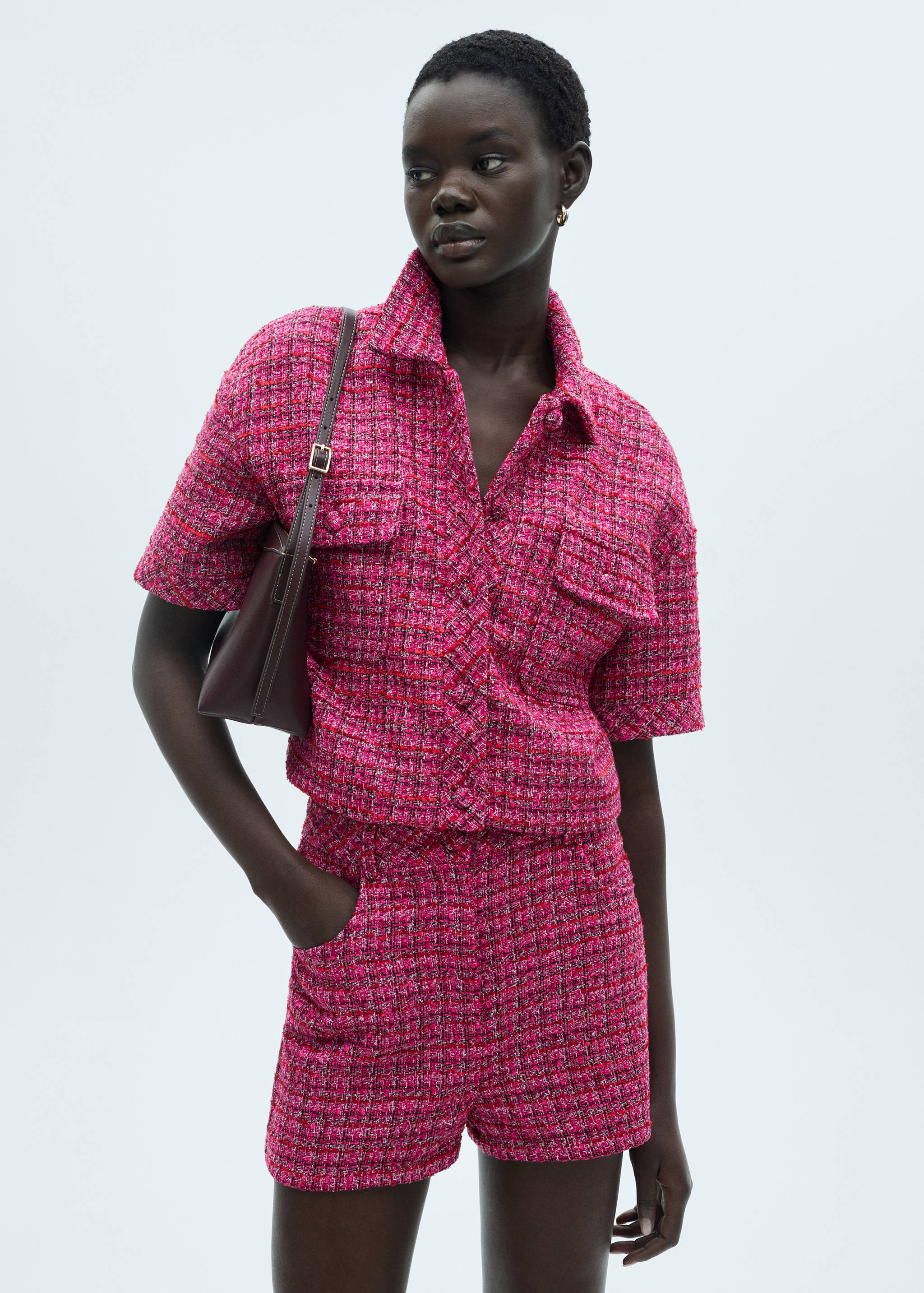 Giacca tweed maniche corte - Piano medio