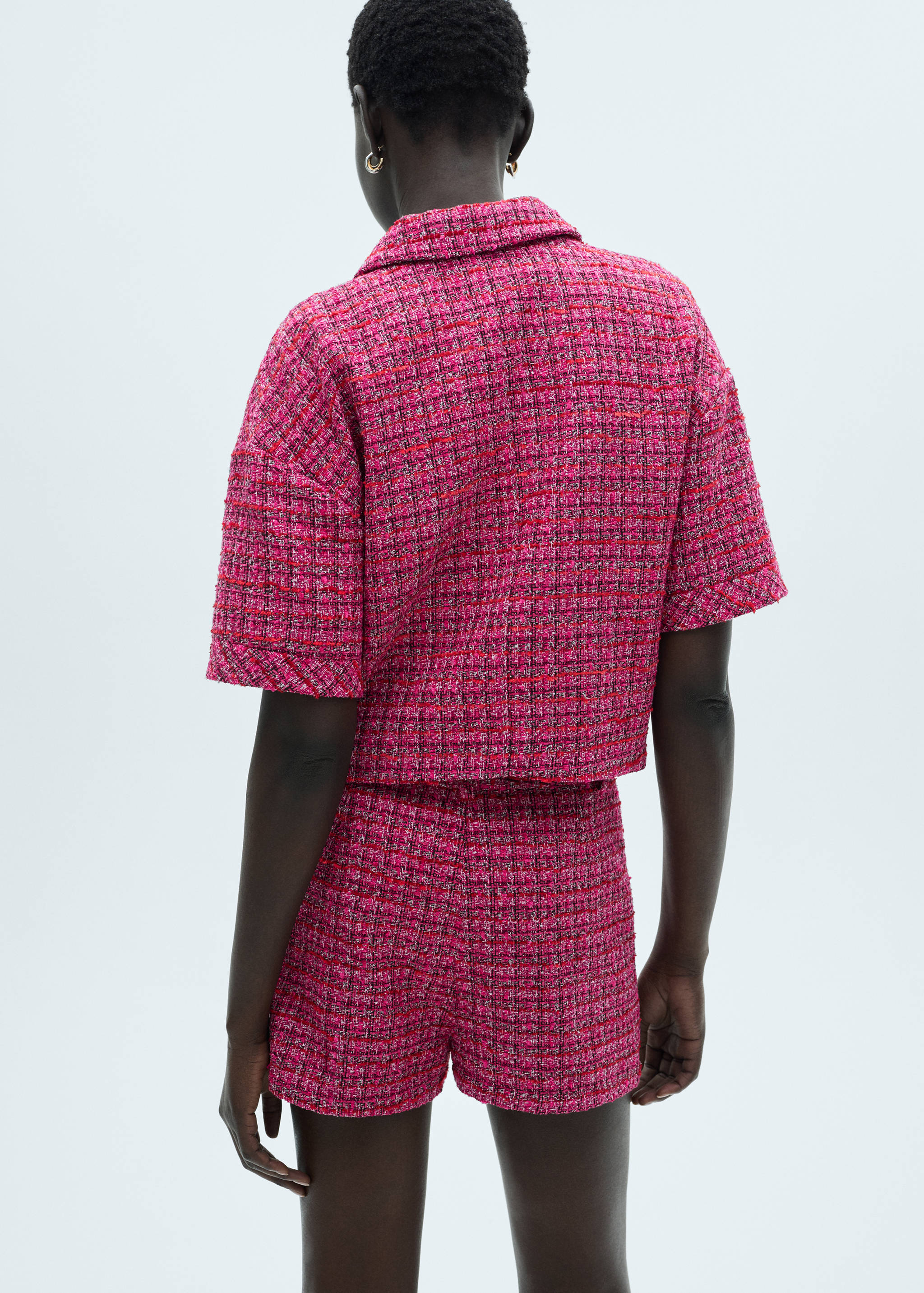 Giacca tweed maniche corte - Retro dell'articolo