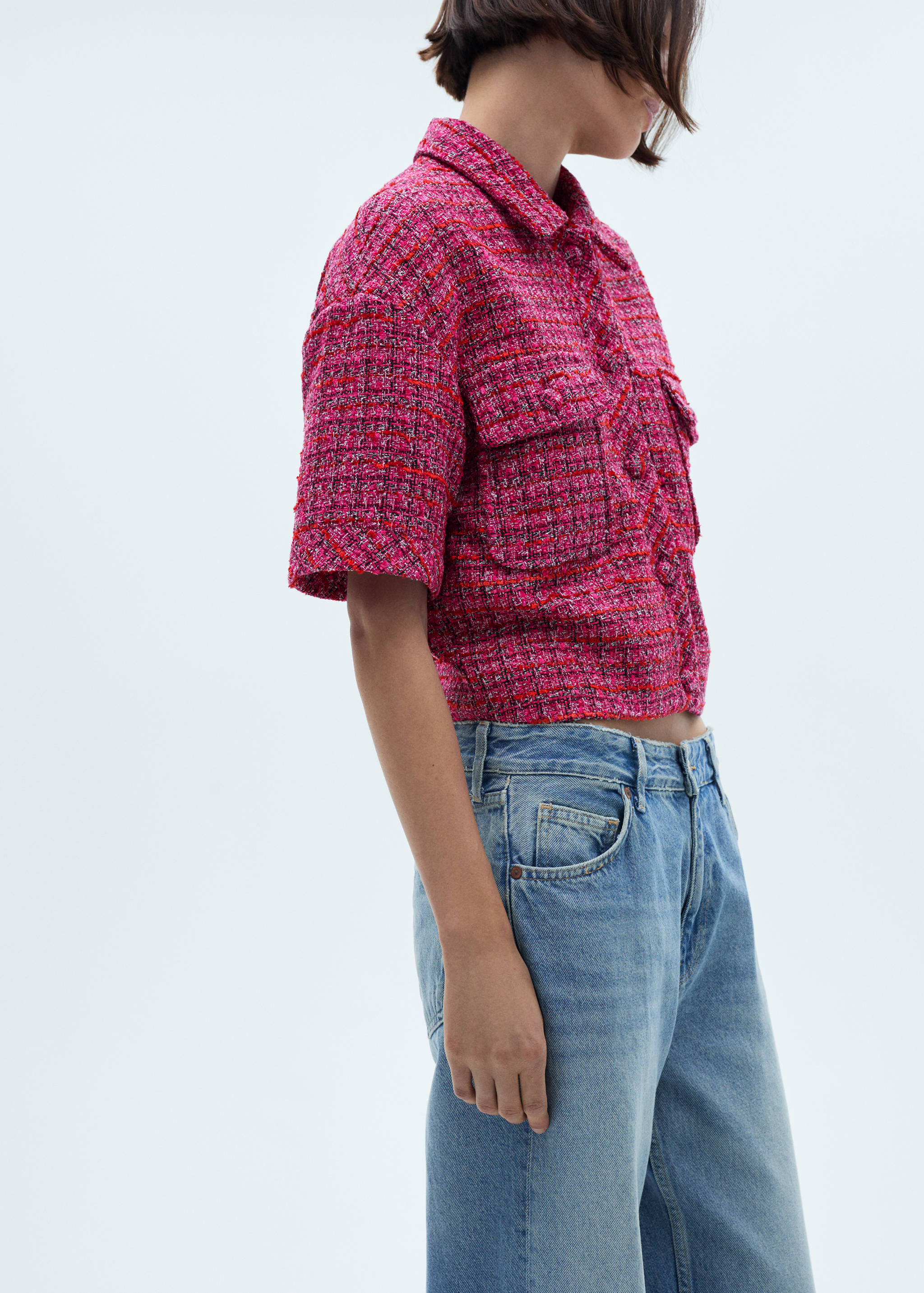 Short sleeve tweed jacket - Details of the article 3