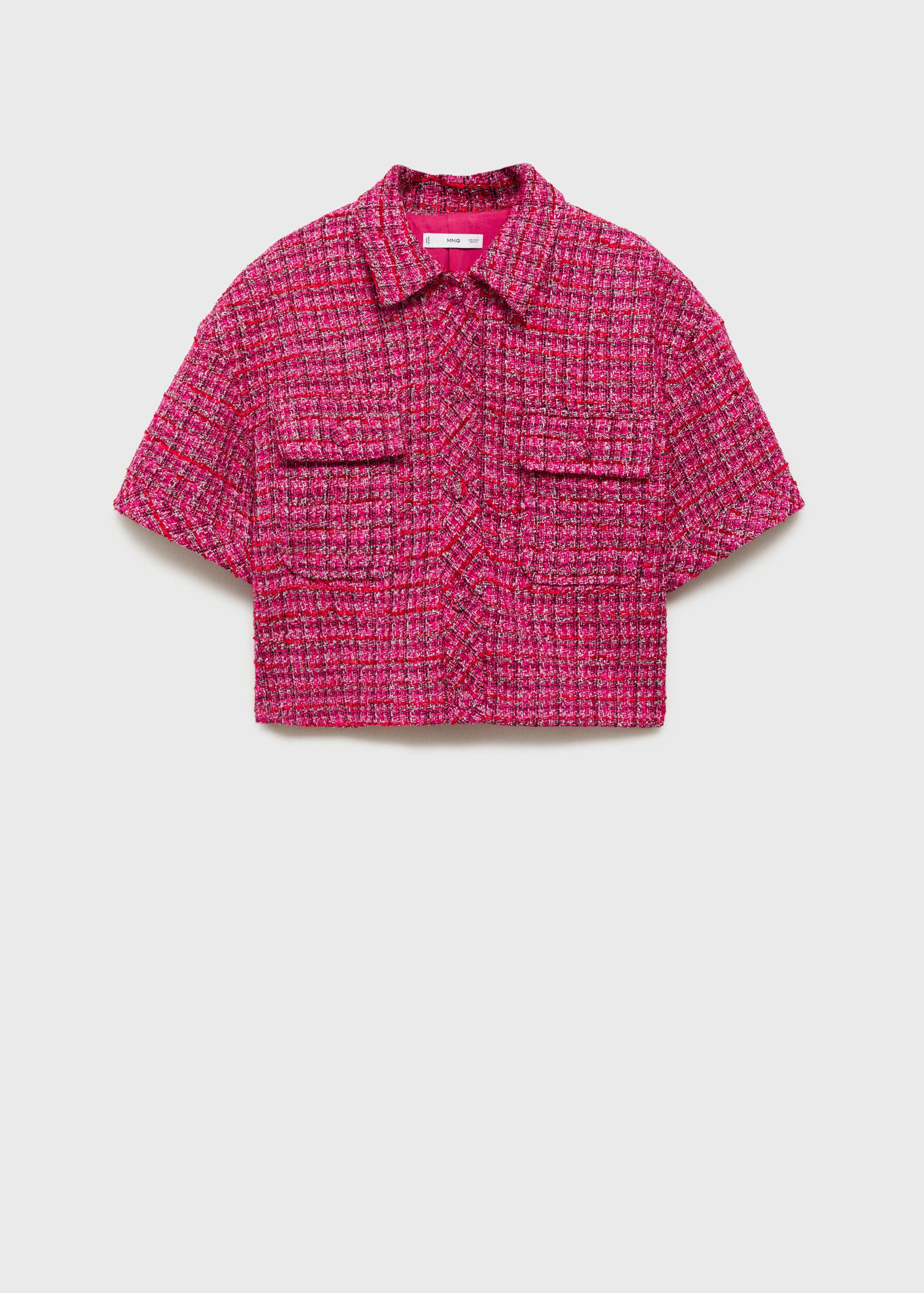 Short sleeve tweed jacket - Article without model