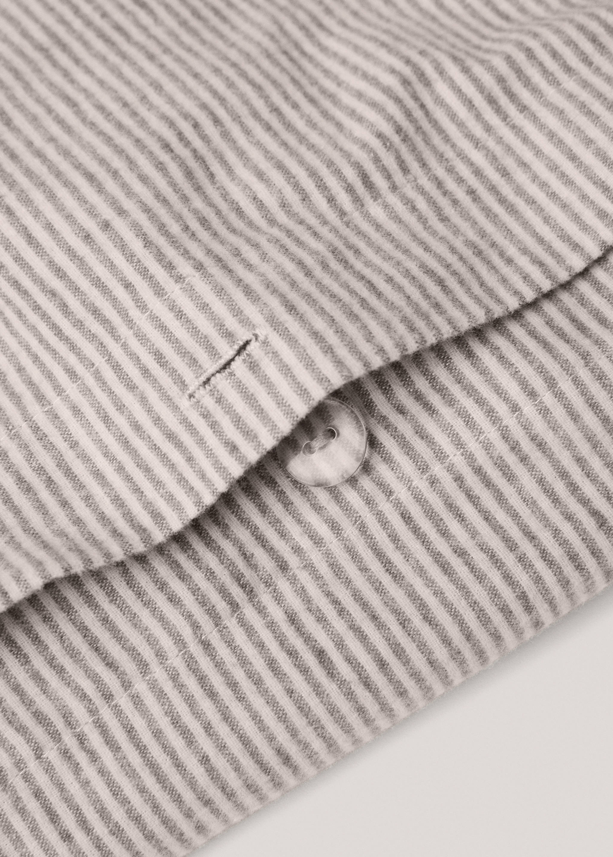 Gestreifter Bettbezug aus Baumwoll-Flanell für 150 cm Bett - Detail des Artikels 1