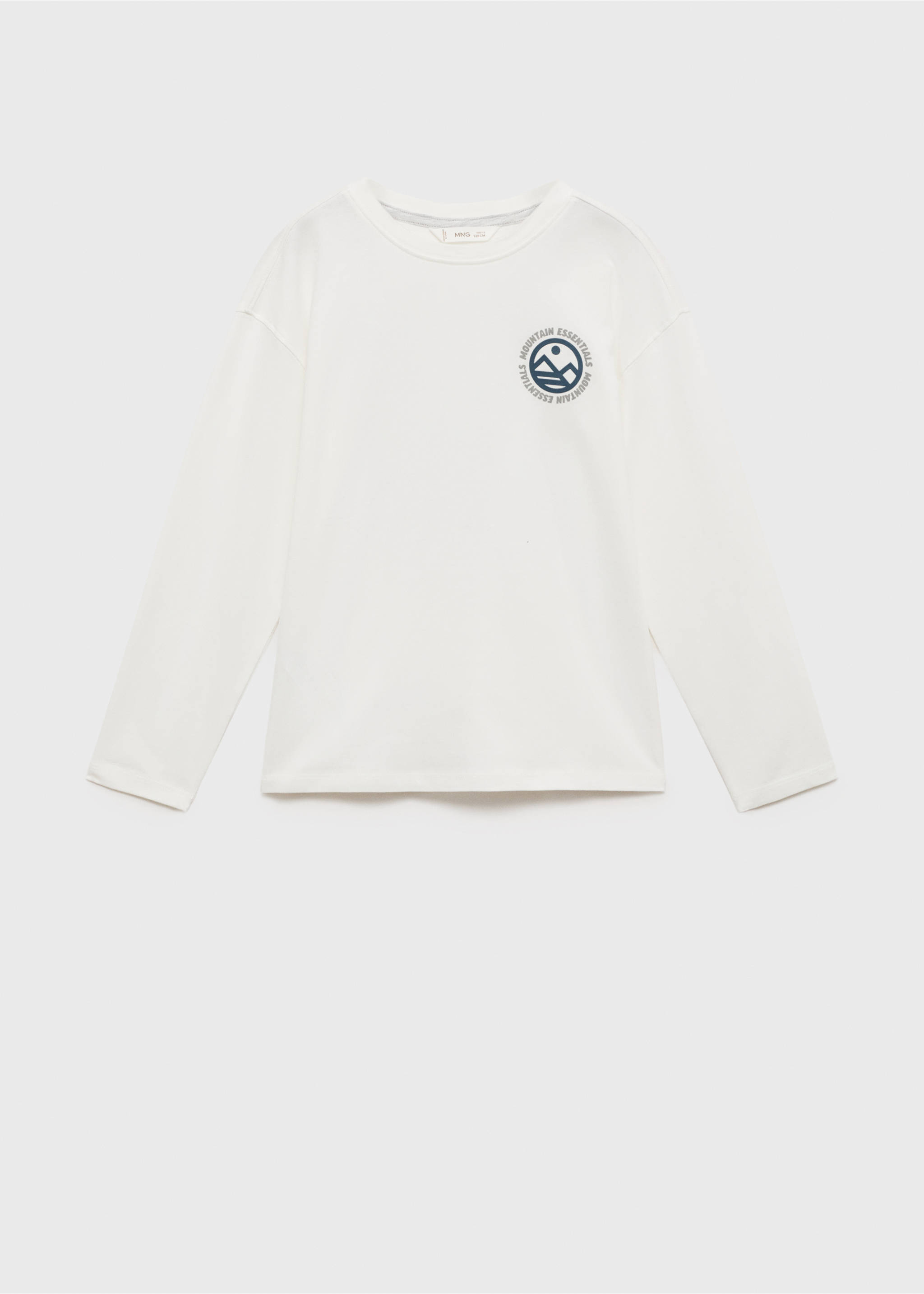 Printed cotton-blend T-shirt - Article without model, Off White. Ref: 77047668-00.