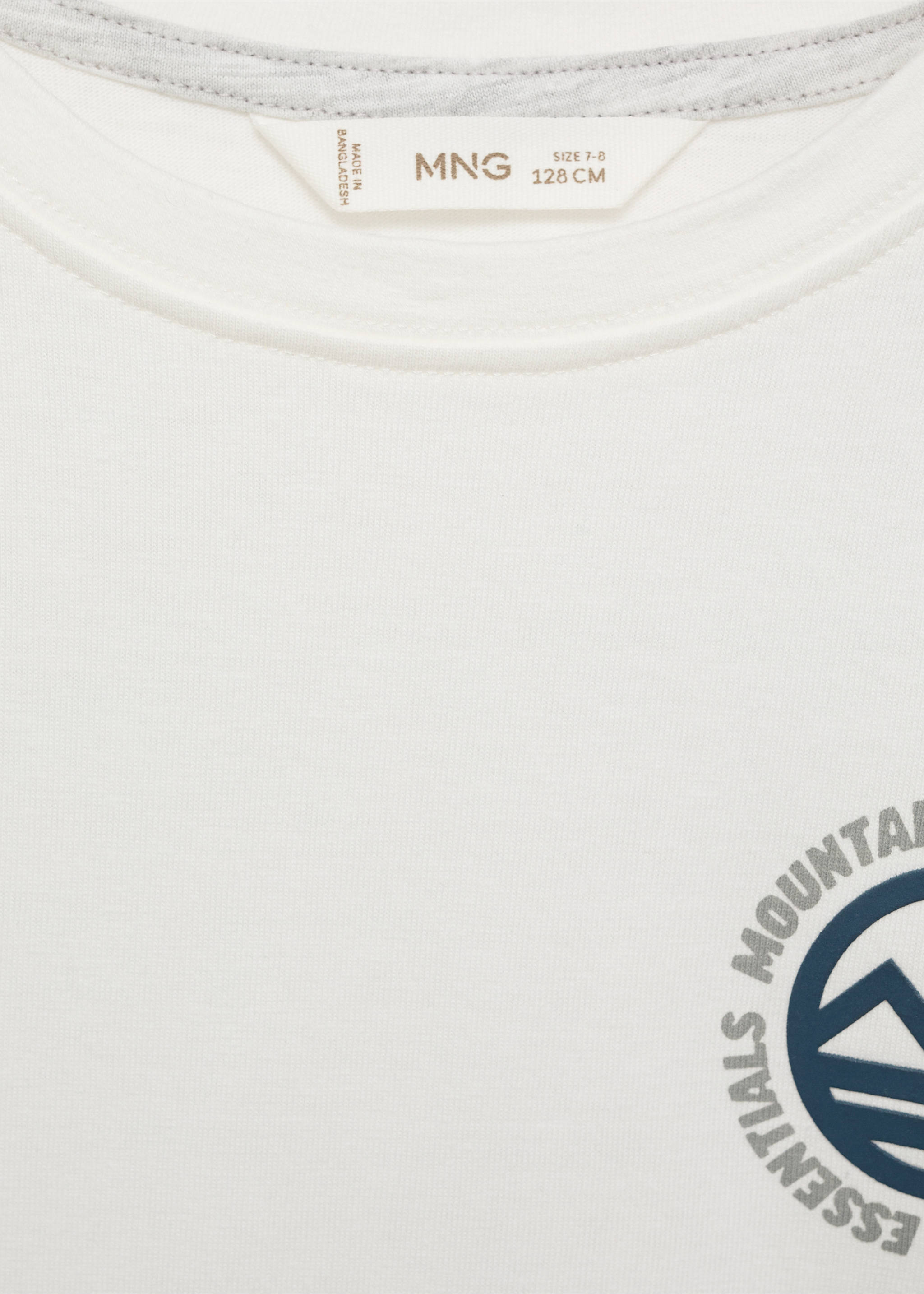 Printed cotton-blend T-shirt - Details of the article 8, Off White. Ref: 77047668-00.