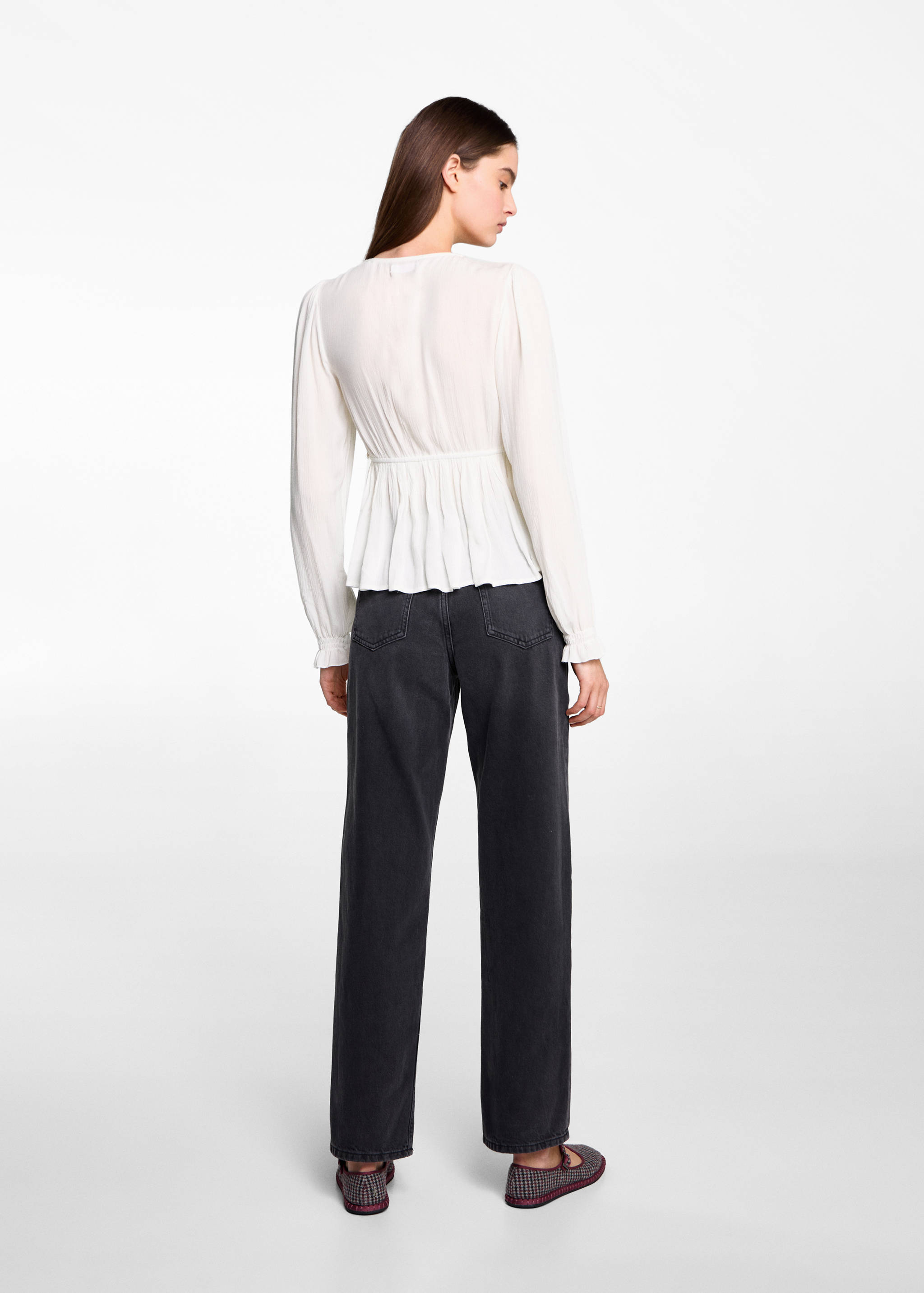 Ruched flowing blouse - Reverse of the article