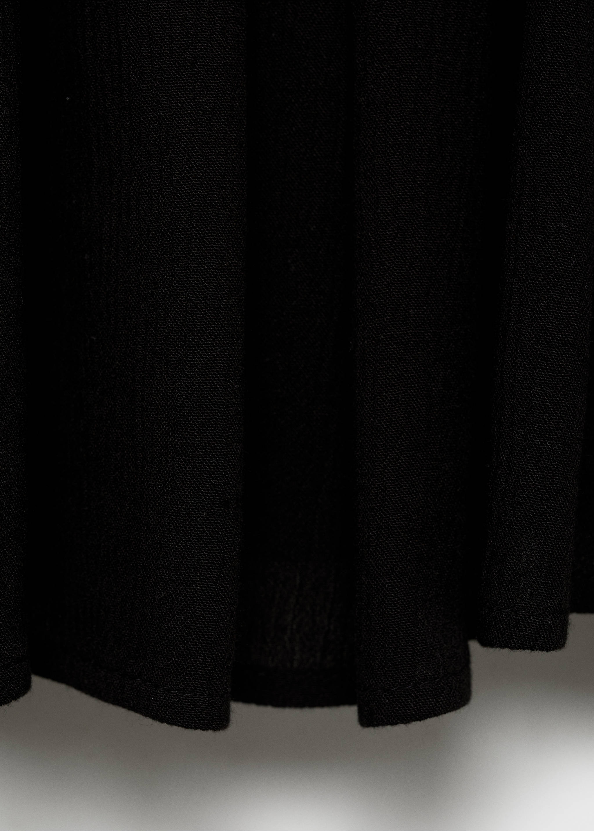 Ruched flowing blouse - Details of the article 0, Black. Ref: 77047672-00.