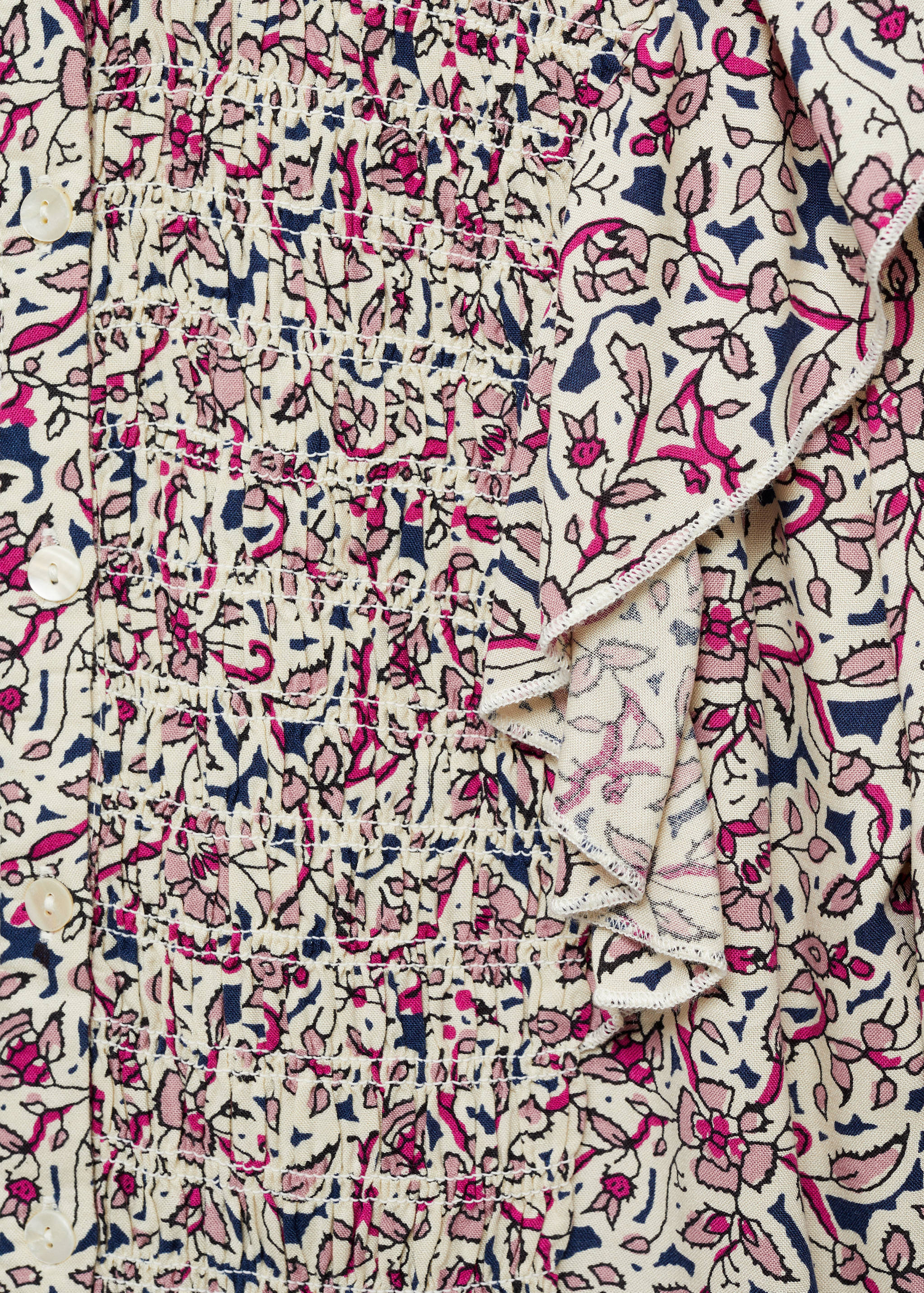 Frilled-sleeve ruched blouse - Details of the article 8