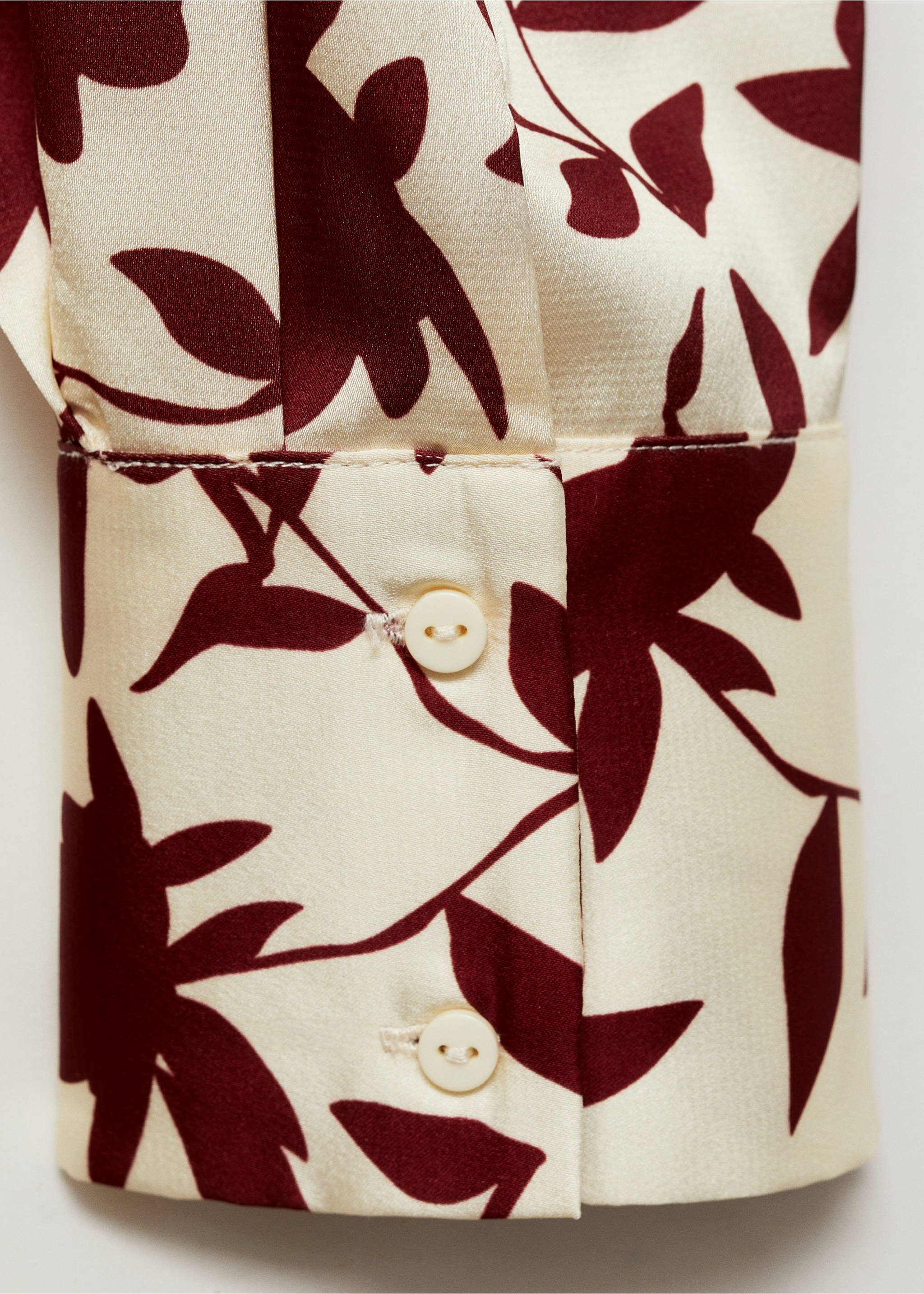 Floral print shirt - Details of the article 0, Off White. Ref: 77047676-00.