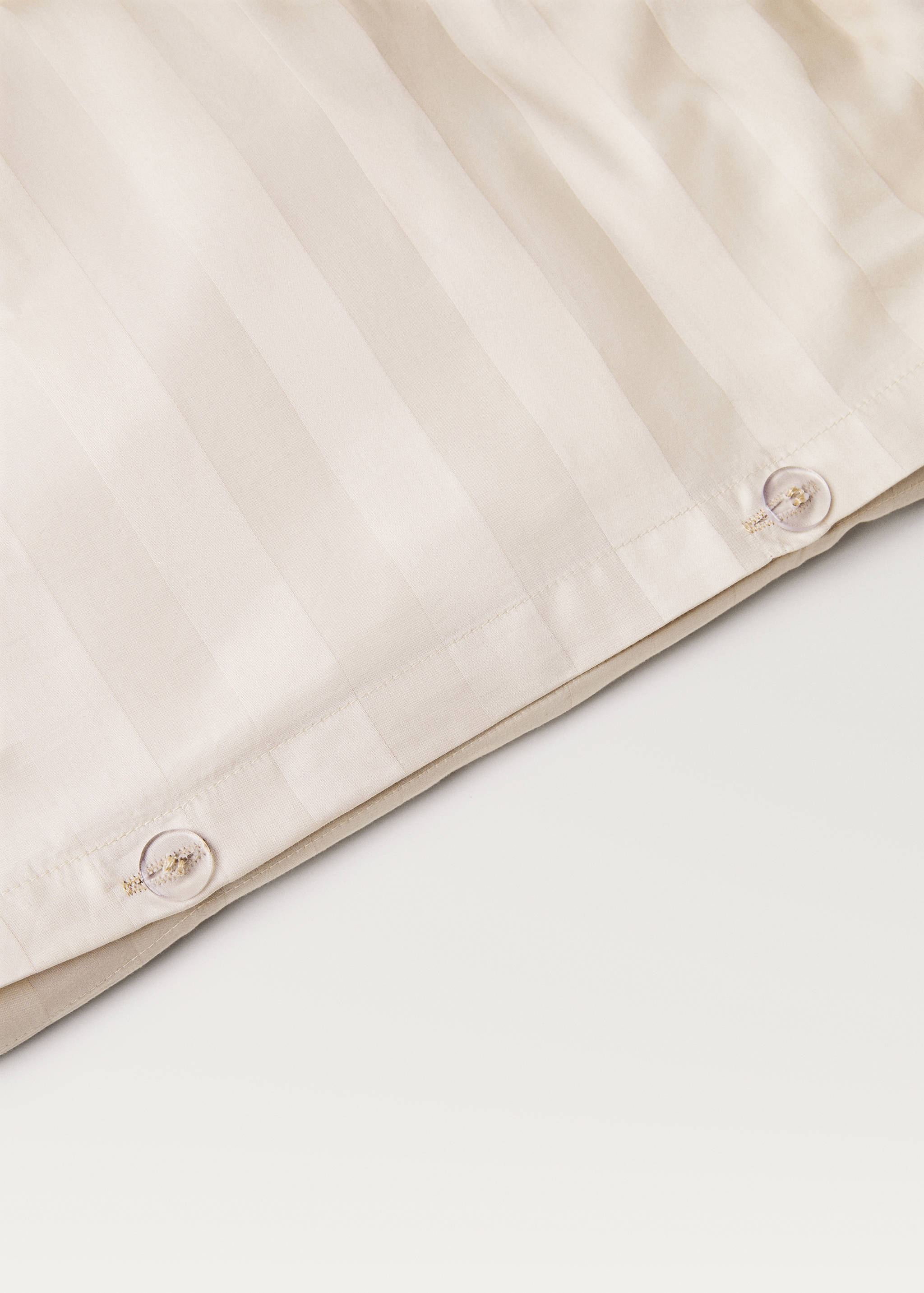 Housse de couette percale de coton à rayures lit 150/160 cm - Détail de l'article 2