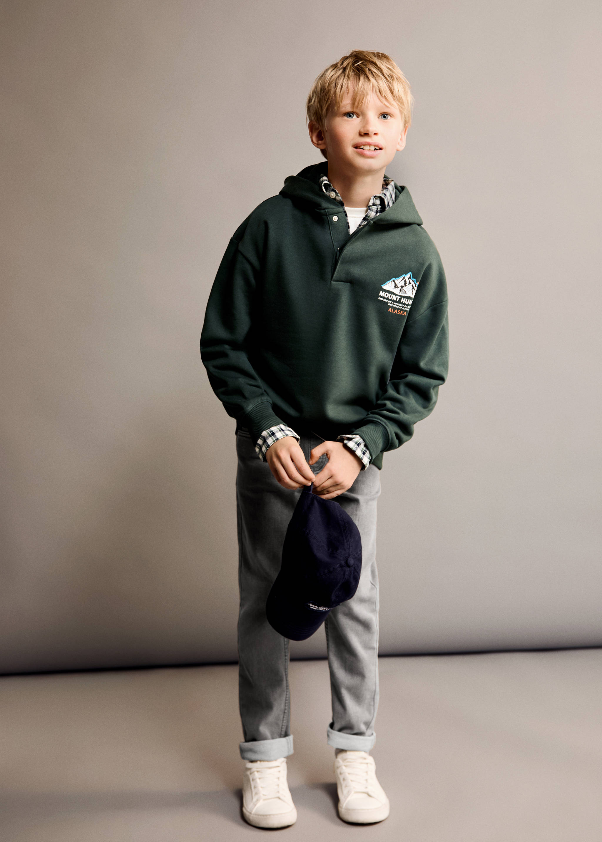 Polo-neck sweatshirt - Details of the article 2