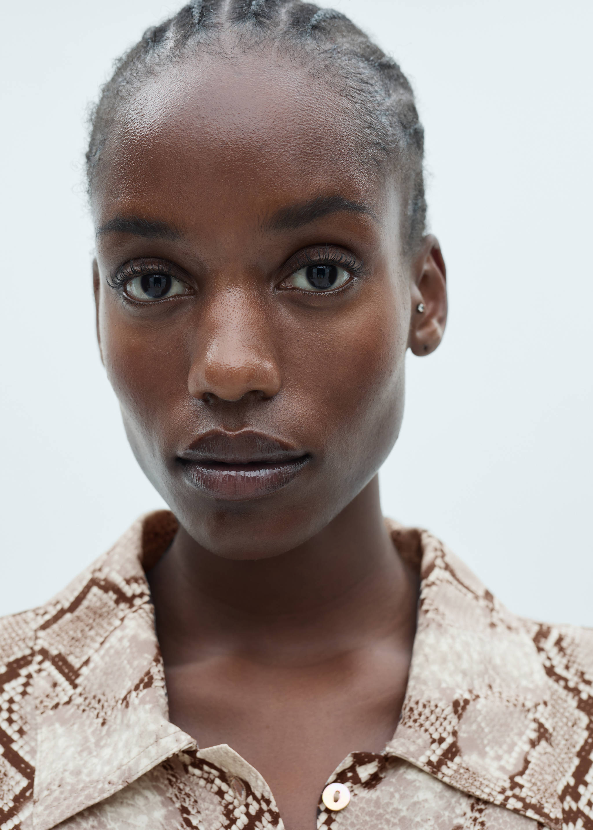 Vestido camisero estampado serpiente - Detalle del artículo 4