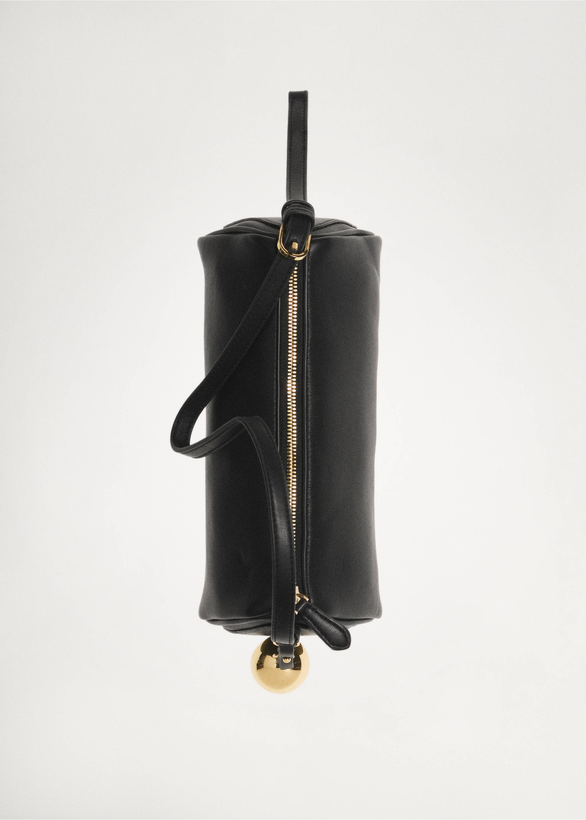 Beaded shoulder bag - Details of the article 5, Black. Ref: 77047689-00.