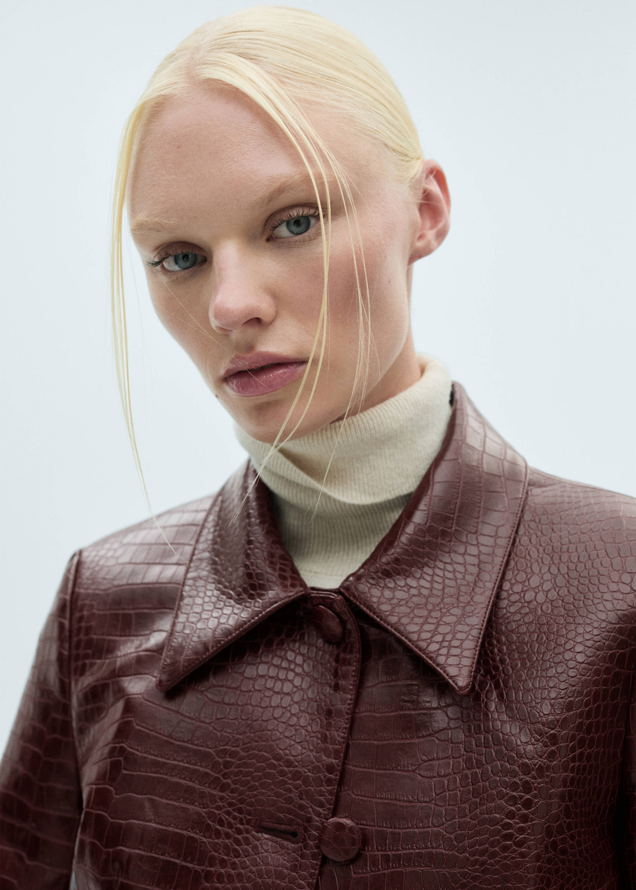 Chaqueta crop efecto coco - Detalle del artículo 1