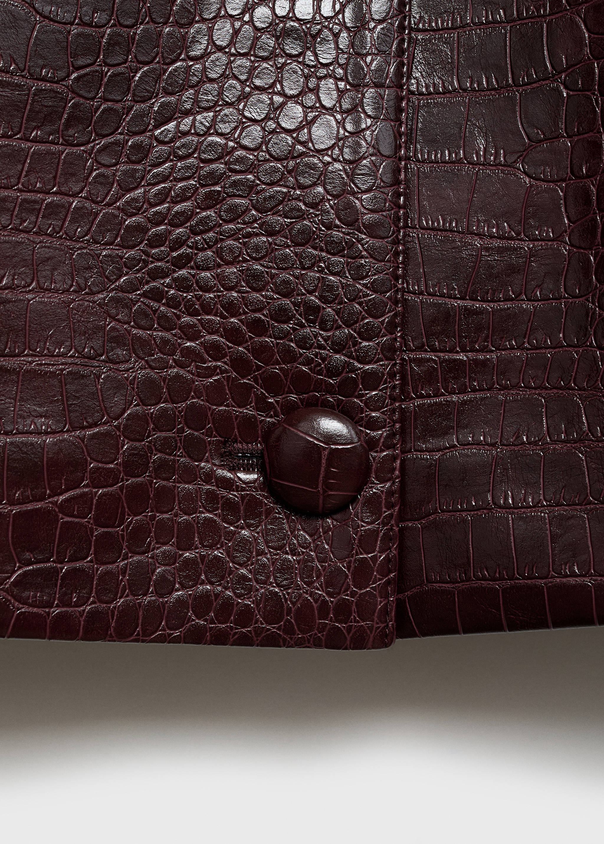 Chaqueta crop efecto coco - Detalle del artículo 0