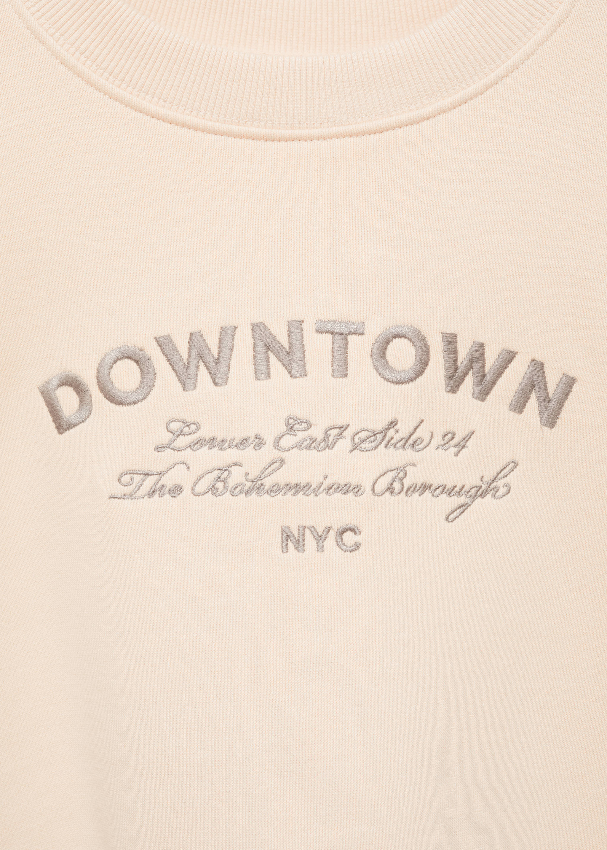 Sweat-shirt coton détails brodés - Détail de l'article 8