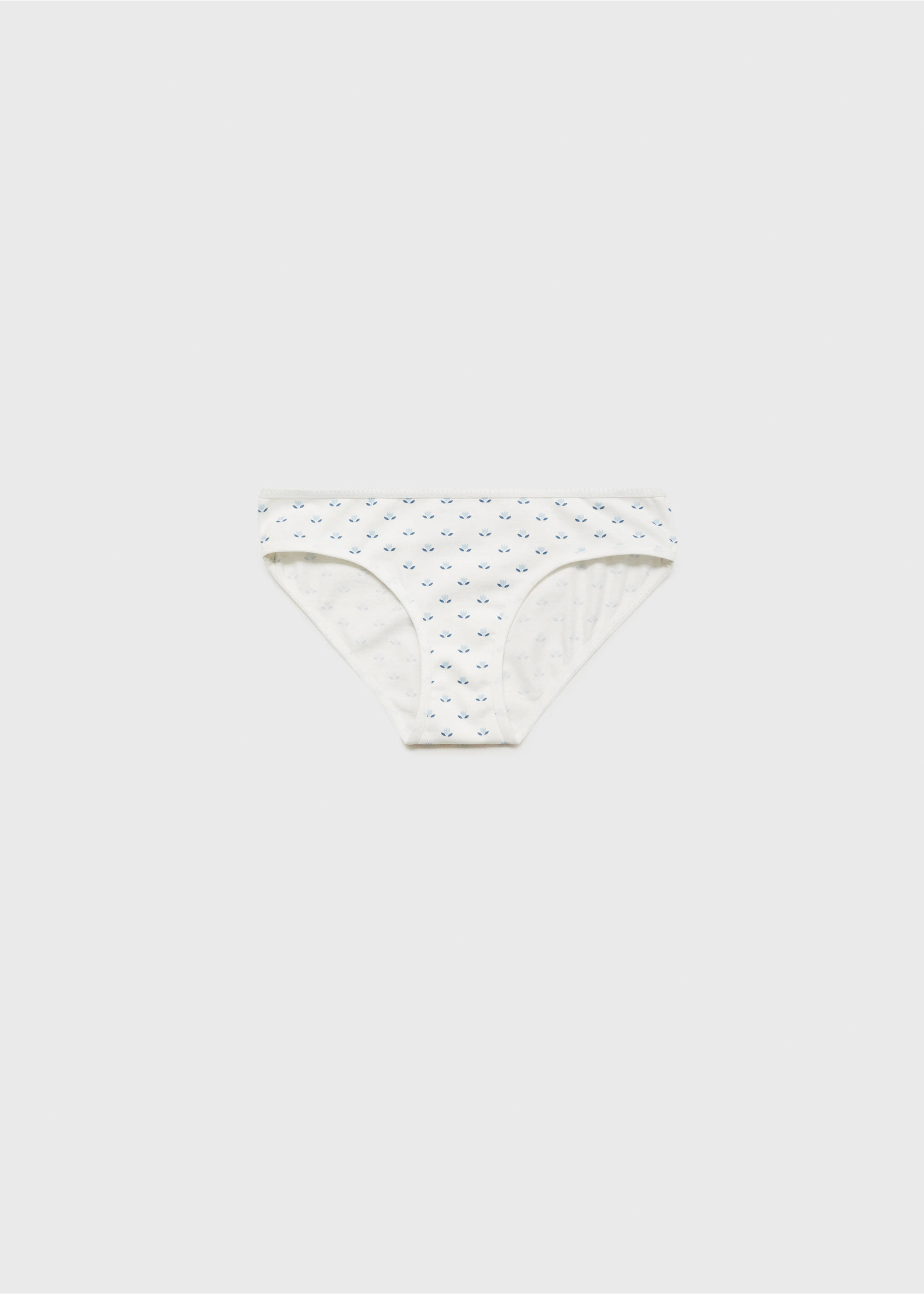 3 pack of printed cotton panties - Details of the article 0, Sky Blue. Ref: 77047699-00.